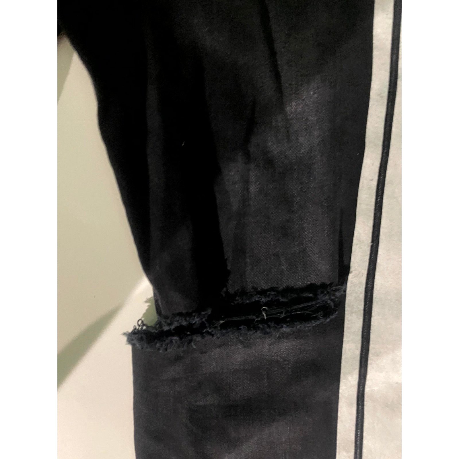 Amiri Amiri Black Wash & White Stripe Jeans Size US 38 / EU 54 - 5 Thumbnail