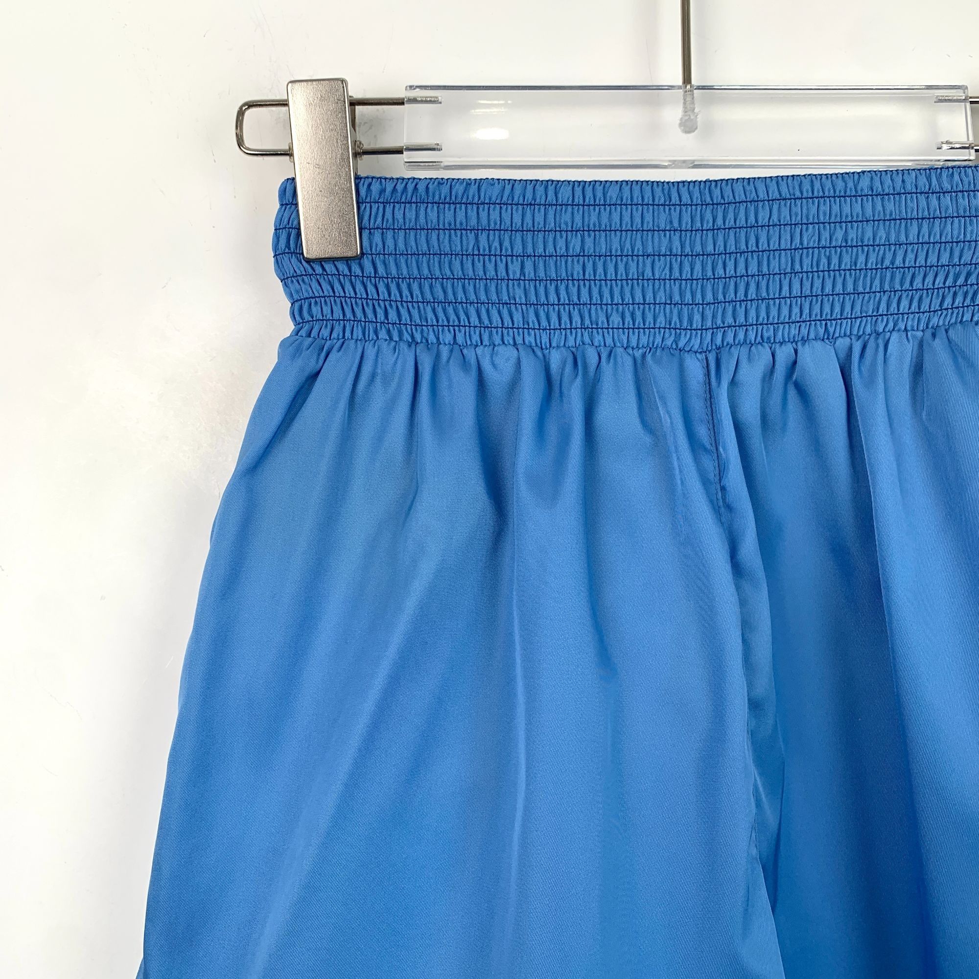 Prada H14208 Prada Womens Blue Nylon Elastic Waist Shorts Size 27" / US 4 / IT 40 - 3 Thumbnail