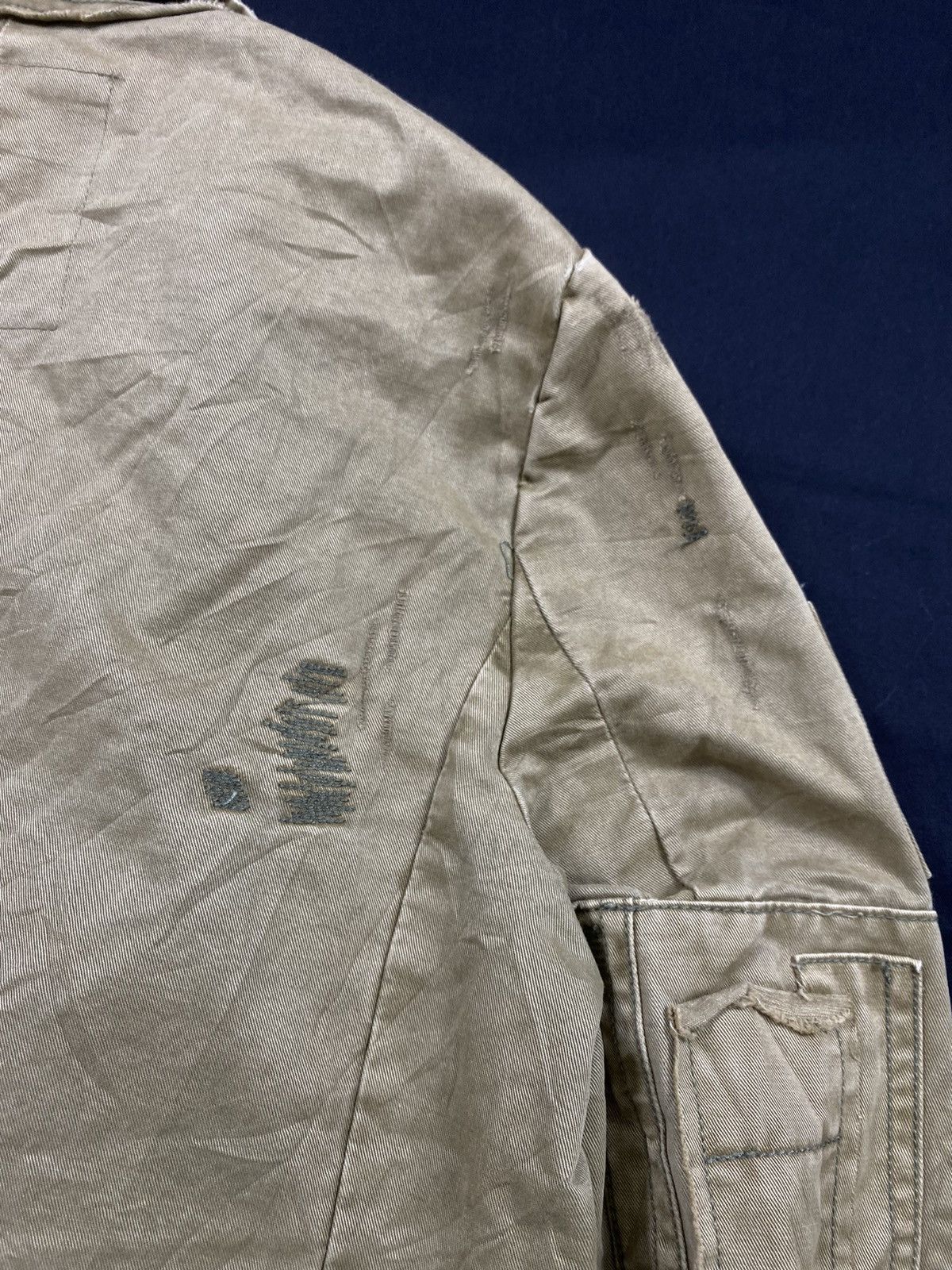 20471120 Japanese Military Jacket Punk Distressed Taxi Driver Style Size US M / EU 48-50 / 2 - 14 Thumbnail