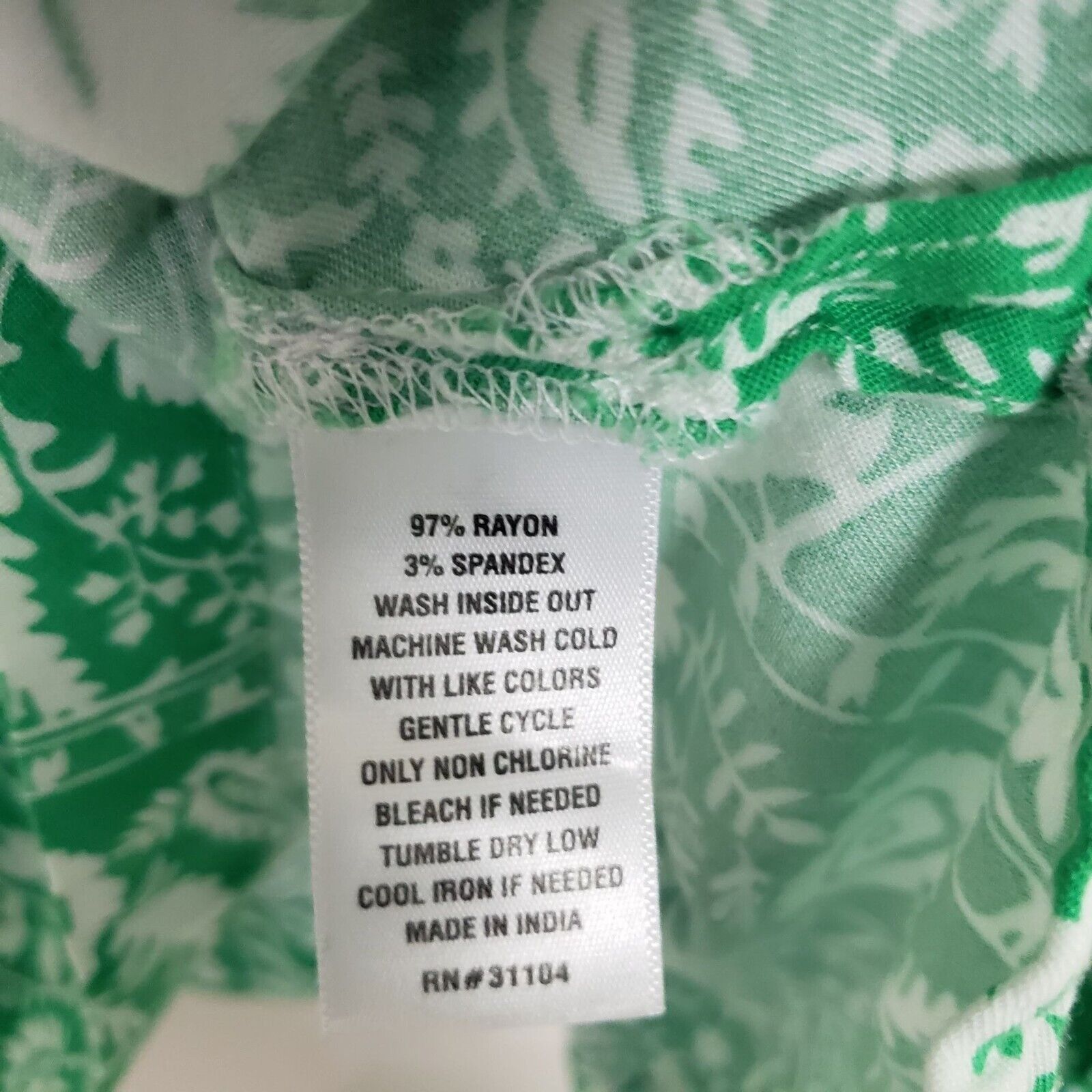 Designer Crown & Ivy Floral Paisley Blouse Womens Size XL Green Size XL / US 12-14 / IT 48-50 - 5 Thumbnail