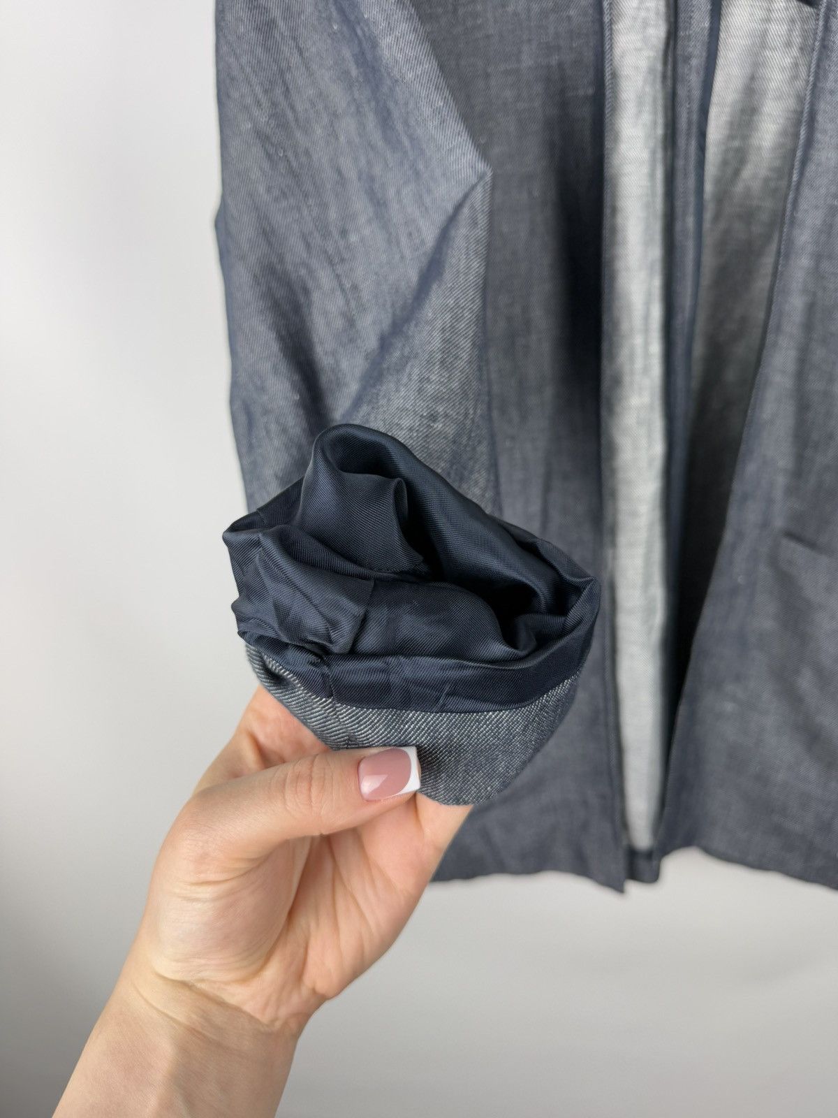Cos Cos Avant-Garde Lagenlook Cotton / Linen Open Front Jacket Size XL / US 12-14 / IT 48-50 - 9 Thumbnail