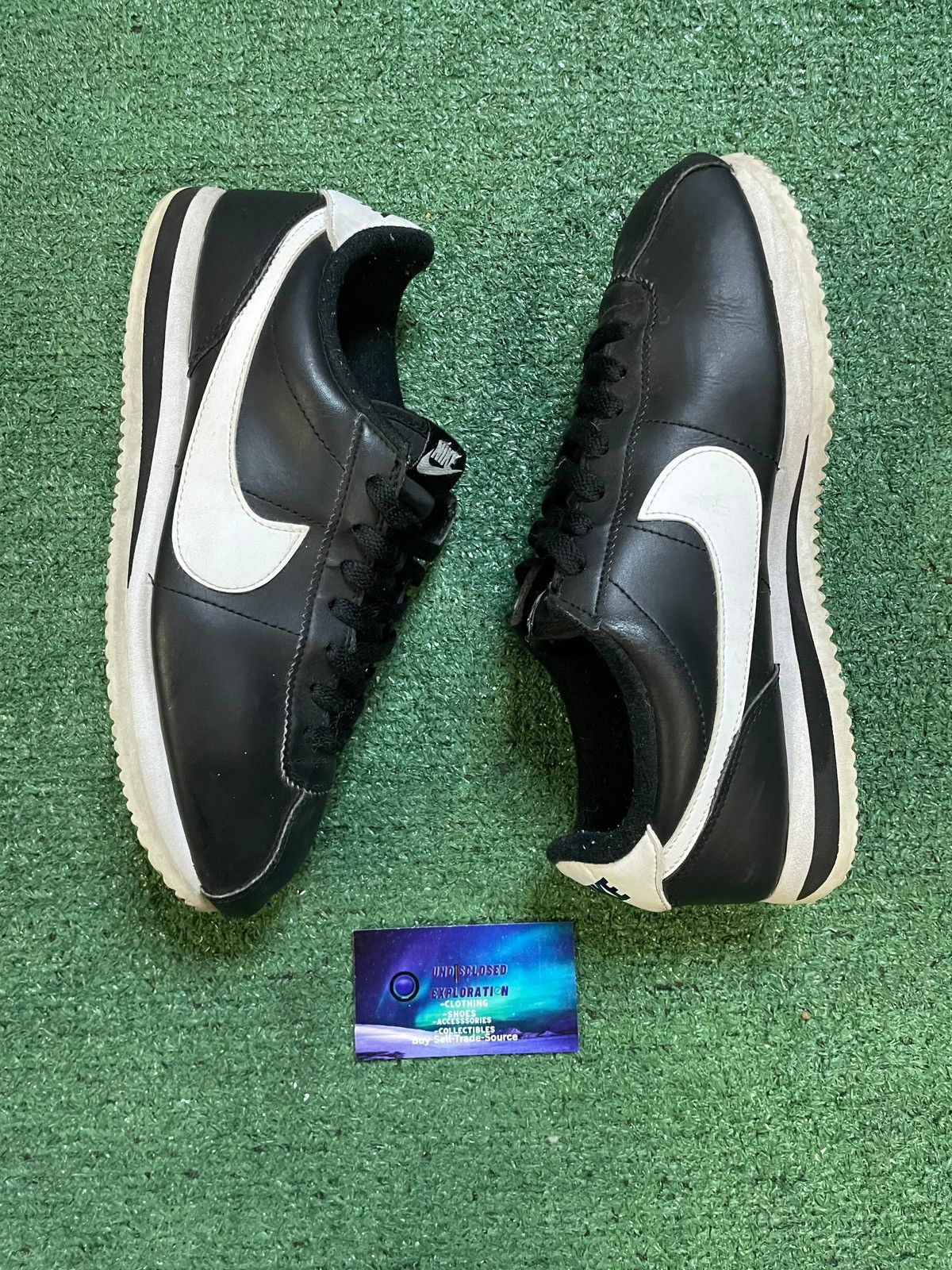 Nike Nike black leather Cortez size 8.5men/10women Size US 7.5 / EU 40-41 - 5 Thumbnail