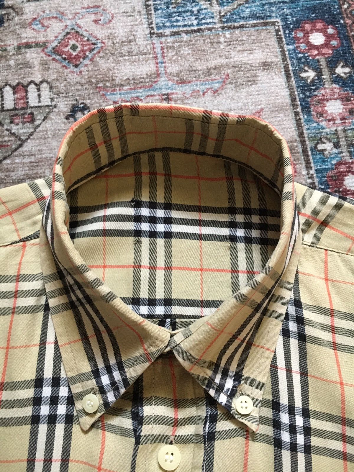 Burberry × Vintage Burberrys Novacheck button down shirt Size US M / EU 48-50 / 2 - 3 Thumbnail