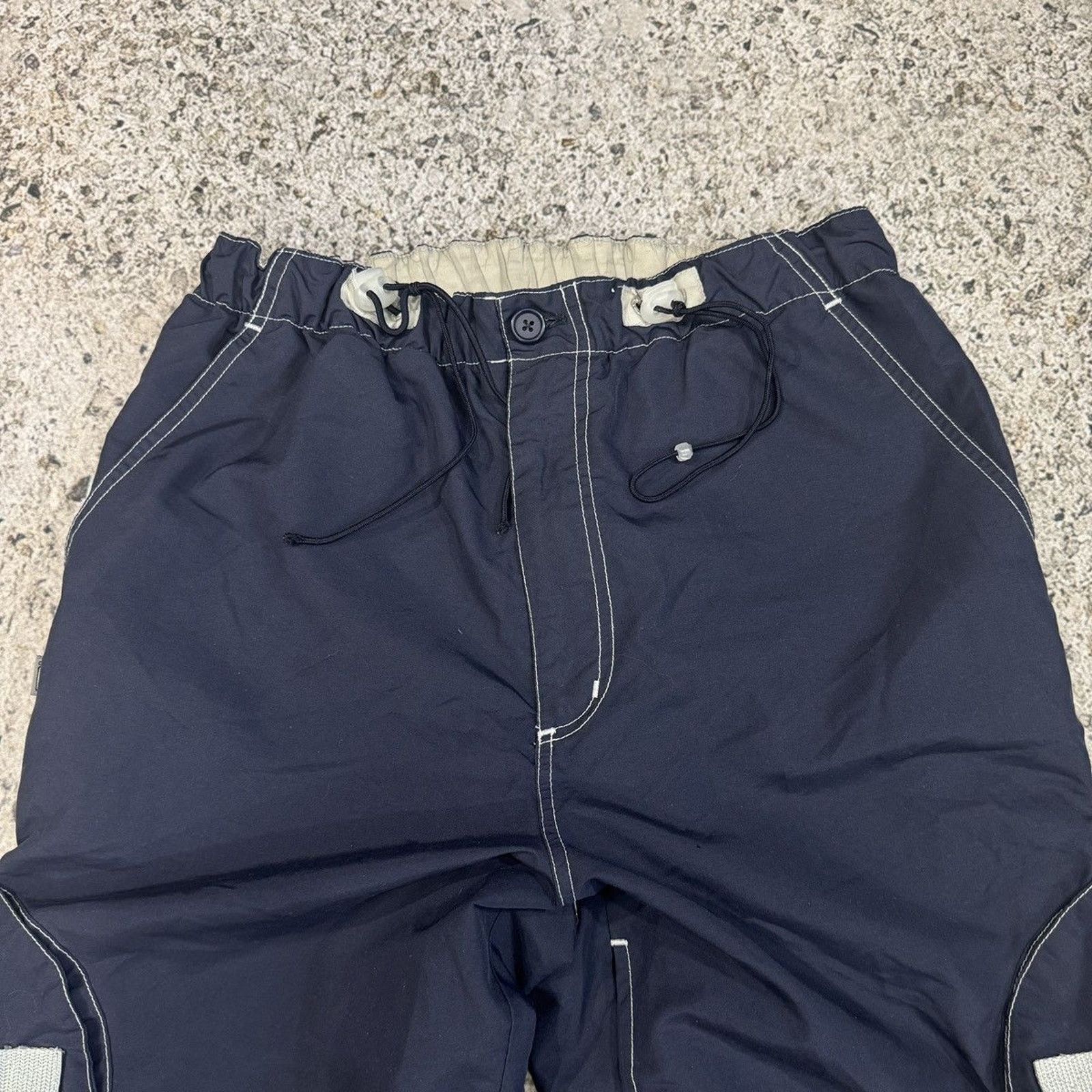 Vintage Y2K Caffeine Raver Nylon Multi Pocket Cargo Pant JNCO SKATER Size US 30 / EU 46 - 7 Thumbnail