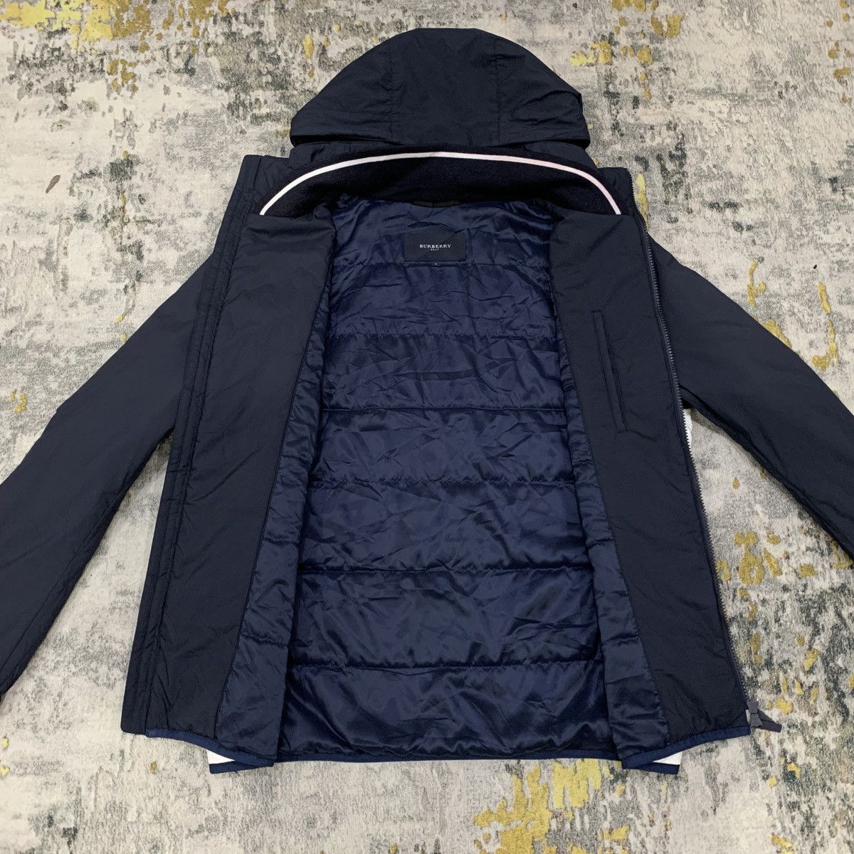 Burberry BURBERRY GOLF NAVY HOODIE LIGHT JACKET Size US M / EU 48-50 / 2 - 4 Thumbnail