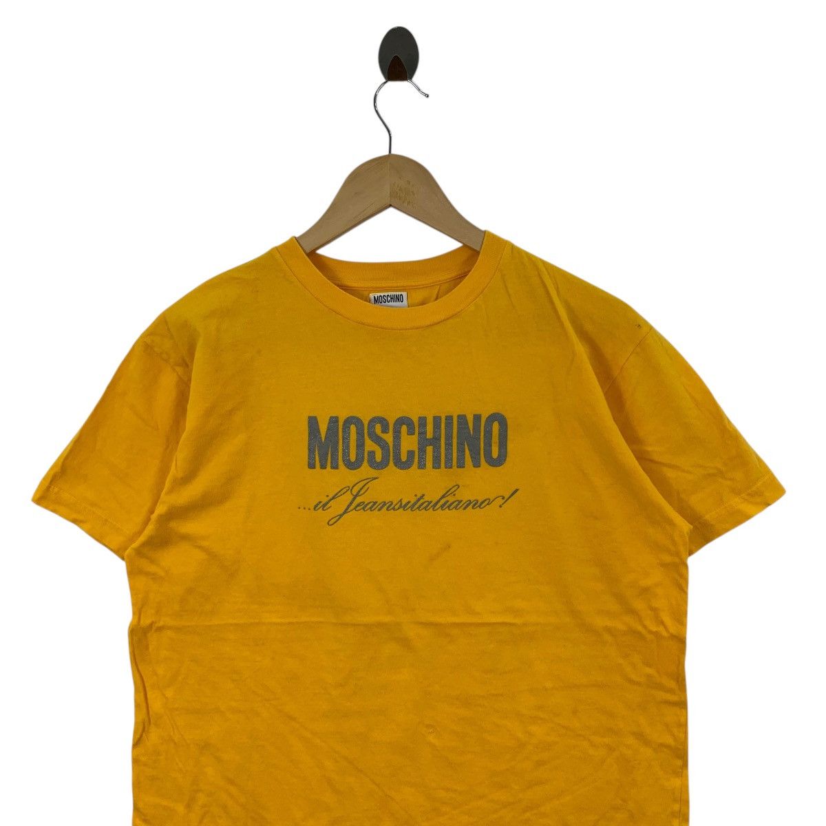 Moschino MOSCHINO il JEANS ITALIANO Italy Front Print Tshirt Size US S / EU 44-46 / 1 - 2 Thumbnail