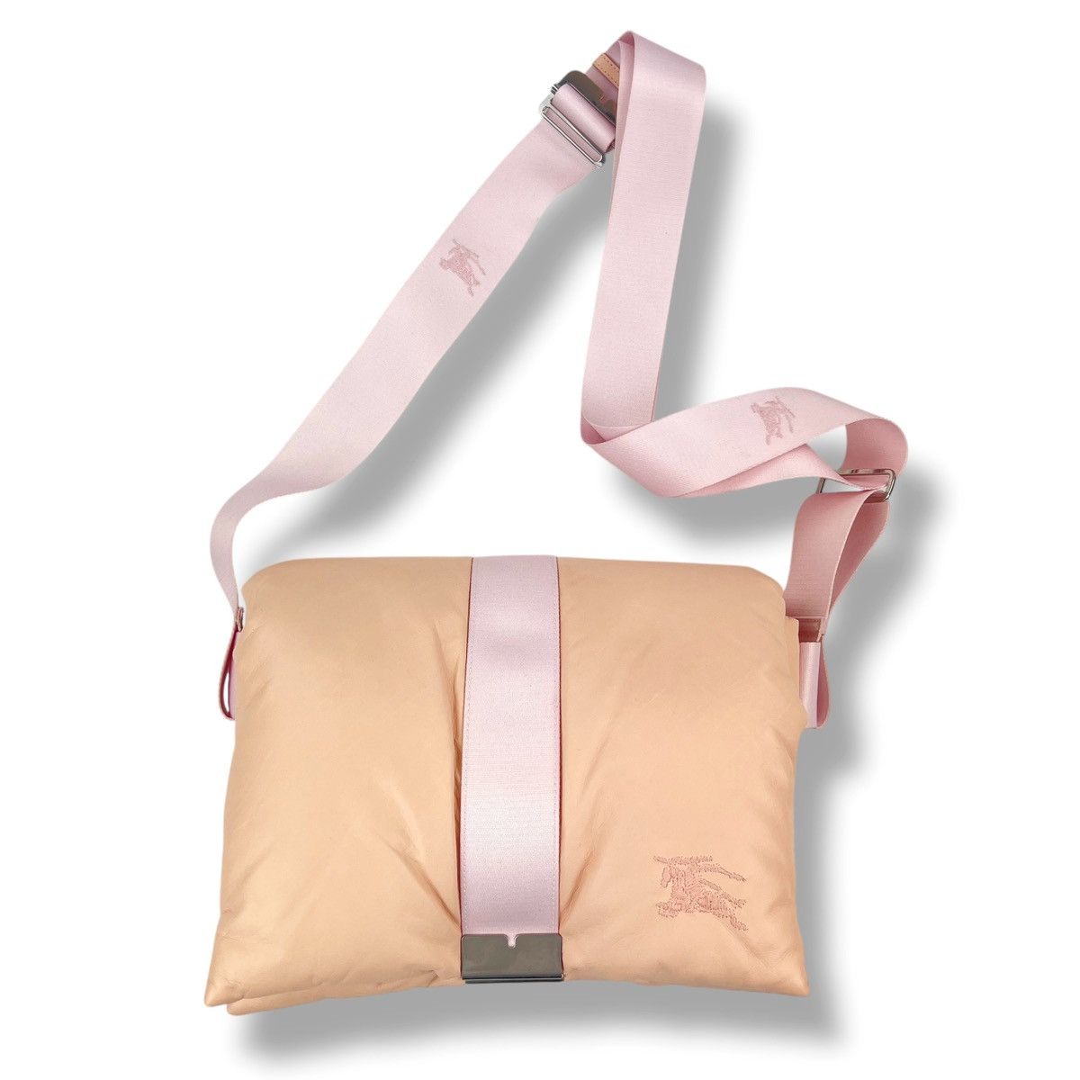 Burberry Burberry Pillow Messenger Bag Peach Leather Size ONE SIZE - 2 Thumbnail
