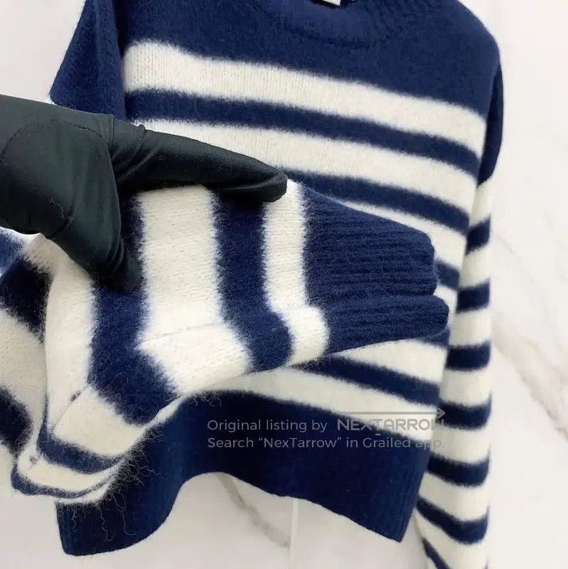 Dior Dior Blue Striped Cashmere Sweater for Women . Size S / US 4 / IT 40 - 6 Thumbnail