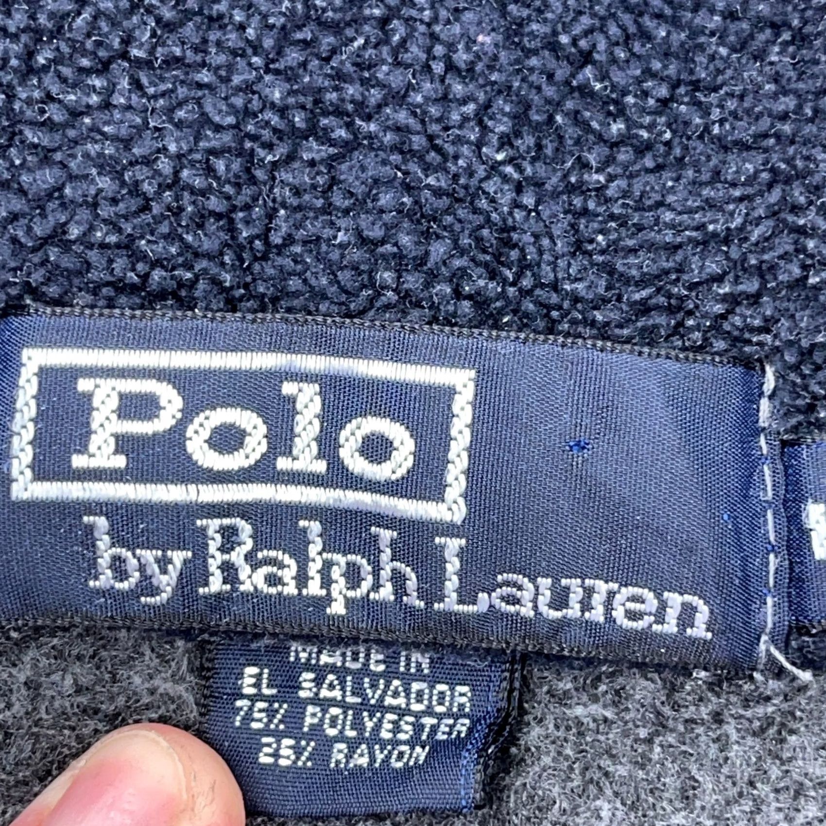 Polo Ralph Lauren VINTAGE Polo Ralph Lauren Sweater Men L Gray Fleece 1/4 Zip Pullover Size L Regular Mens Size US L / EU 52-54 / 3 - 3 Thumbnail