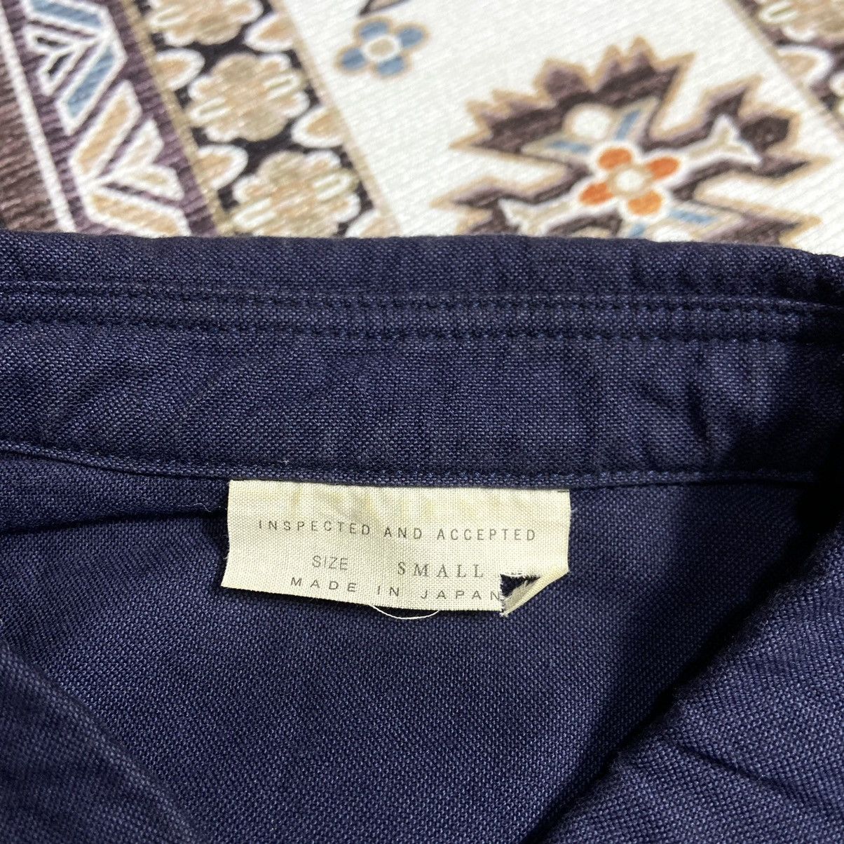Designer × Japanese Brand × Sandinista MFG SANDINISTA MFG "ORGANIC COTTON RELAX TYPEWRITER SHIRT" NAVY Size US S / EU 44-46 / 1 - 6 Thumbnail