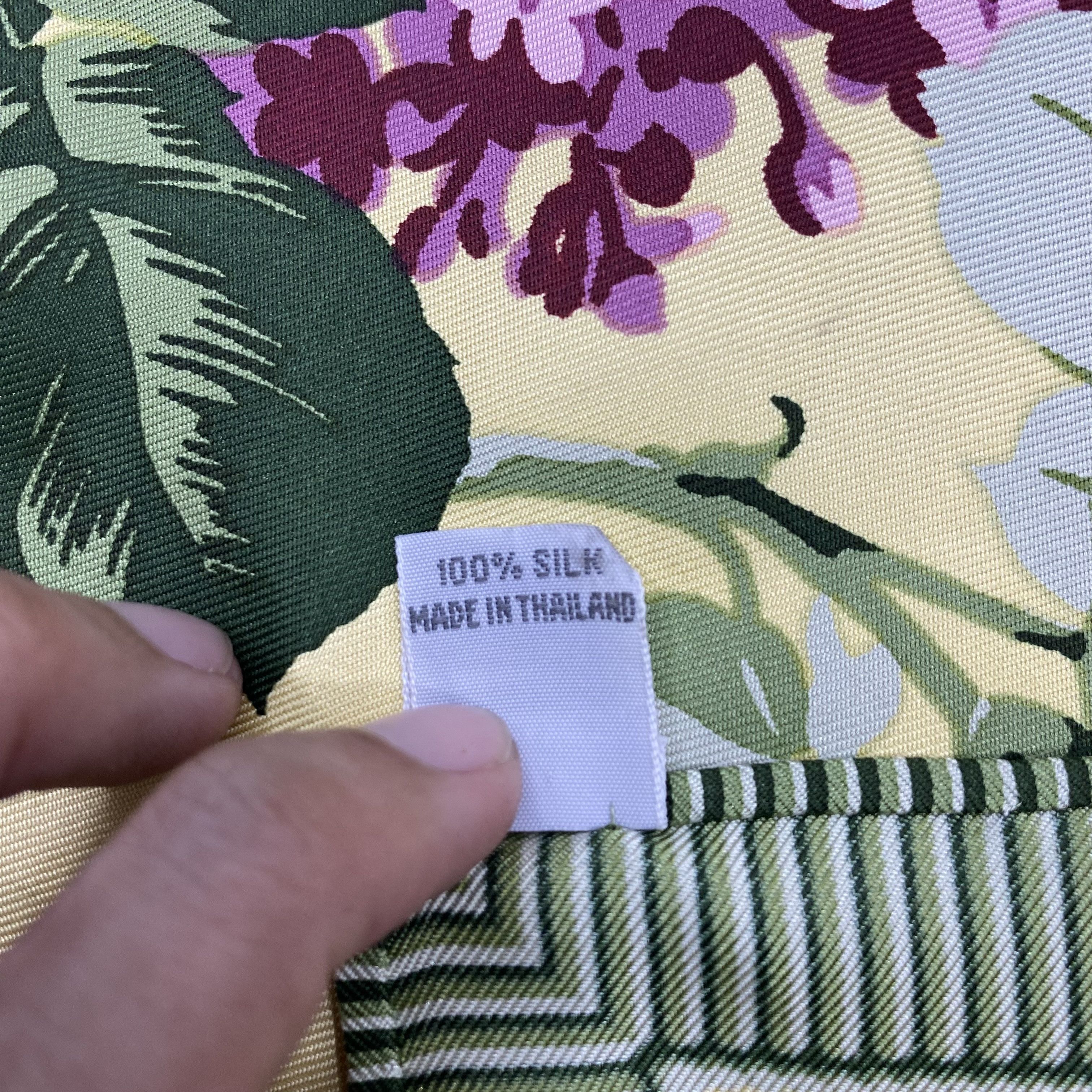 Jim Thompson × Vintage Vintage Jim Thompson Silk Handkerchief Neckerchief Size ONE SIZE - 5 Thumbnail