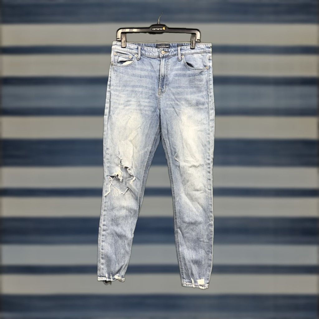 Lucky Brand LUCKY BRAND Jeans Womens 12/31 Blue Ankle Bridgette High Rise Skinny Denim Size 34" / US 12 / IT 48 - 1 Thumbnail