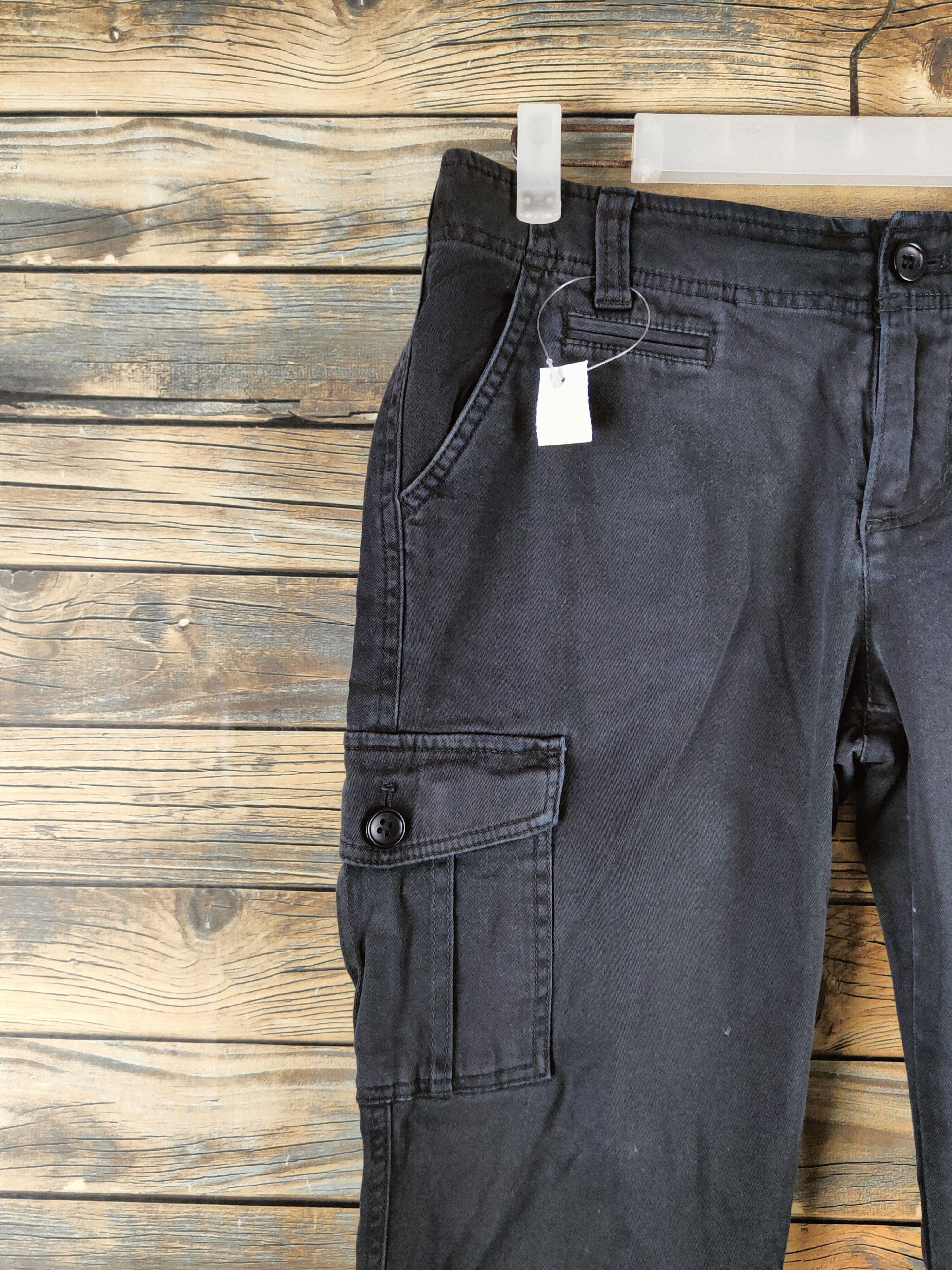 Japanese Brand DL A.v.v Standard Black Multipocket Cargo Pants #46-363 Size 27" / US 4 / IT 40 - 3 Thumbnail