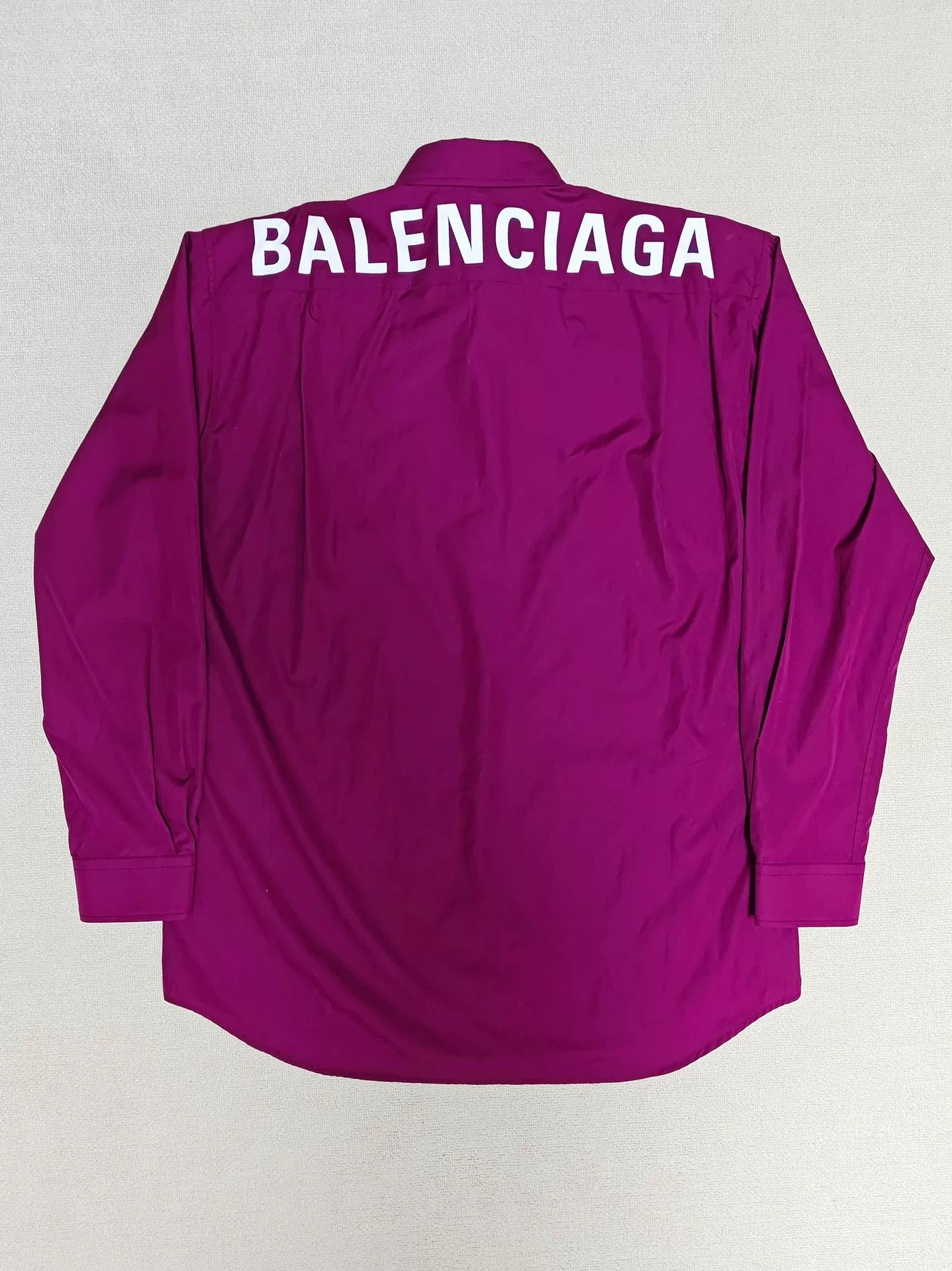 Balenciaga Balenciaga Back Logo Shirt Jacket Size XS / US 0-2 / IT 36-38 - 1 Thumbnail