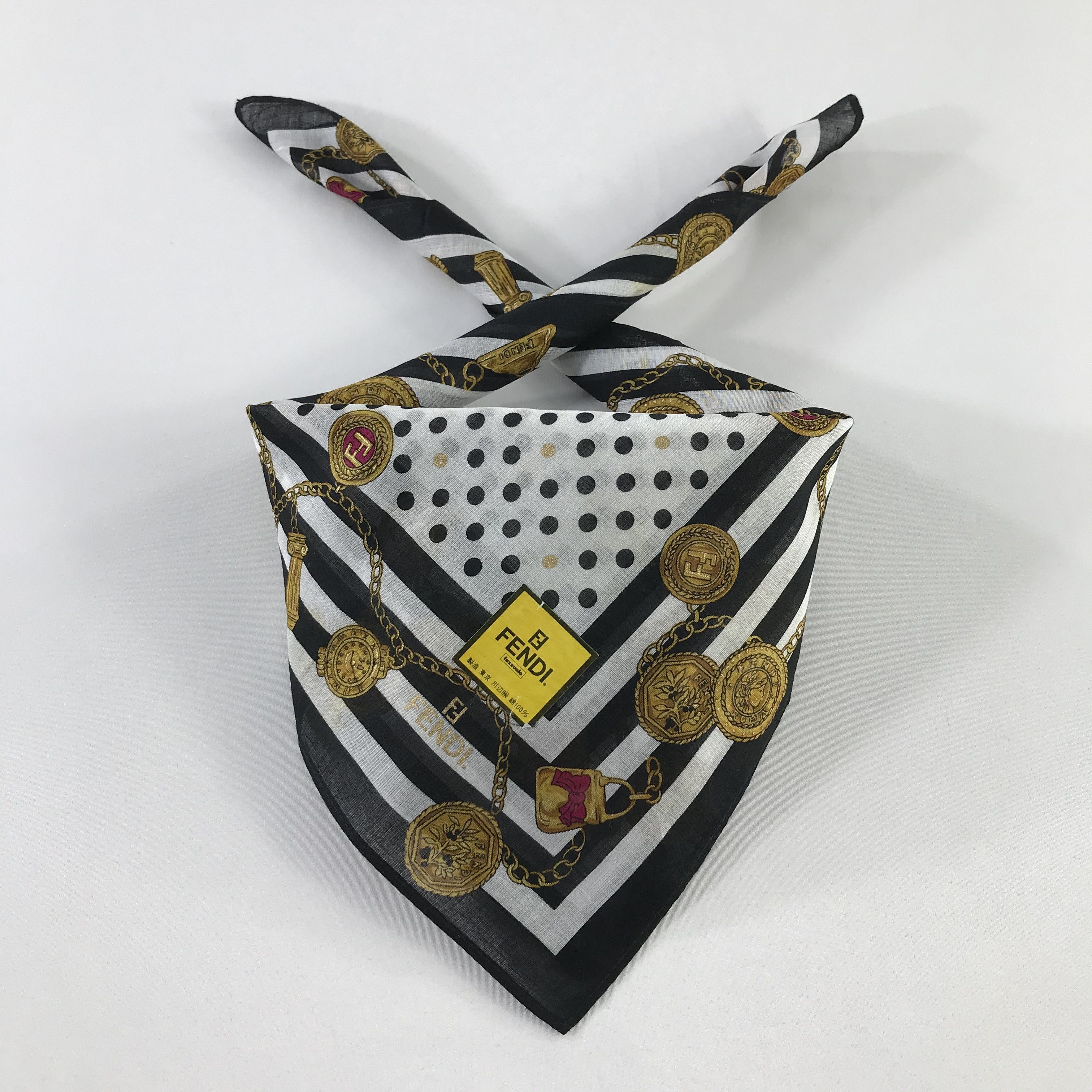 Vintage Vintage Fendi Bandana / Handkerchief / Neckerchief - S942 Size ONE SIZE - 3 Thumbnail