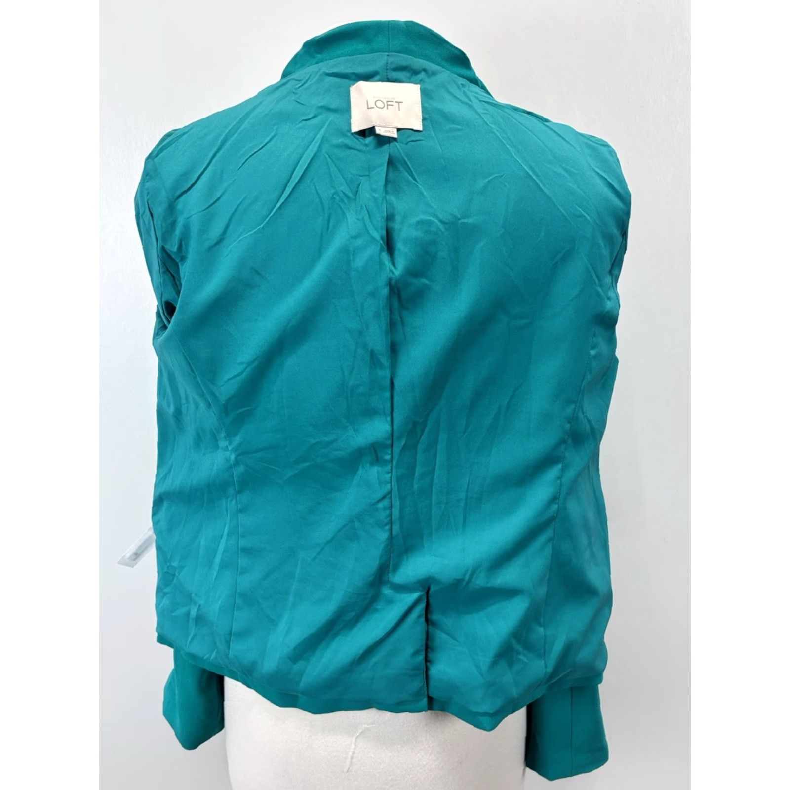 Ann Taylor VINTAGE Ann Taylor LOFT Blazer Jacket Small Women’s Teal Green Open Front Lined Classic Career Size S / US 4 / IT 40 - 6 Thumbnail