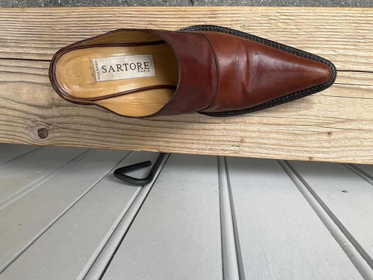 SARTORIO Sartore brown leather mule clogs Size US 6.5 / IT 36.5 - 5 Thumbnail