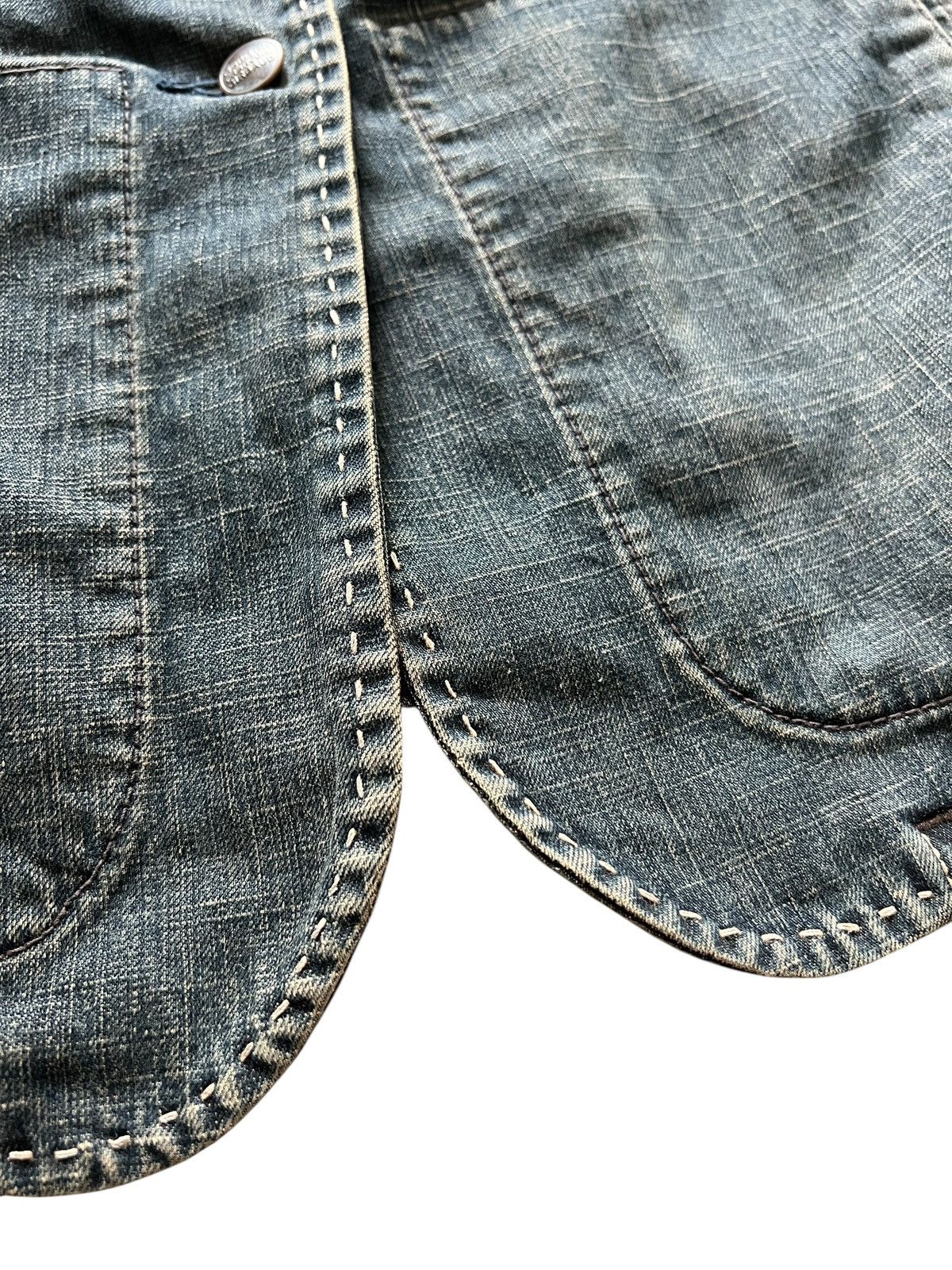 Marithe + Francois Girbaud 1990s Marithe Francois Girbaud Denim Blazer Jacket Size S / US 4 / IT 40 - 6 Thumbnail