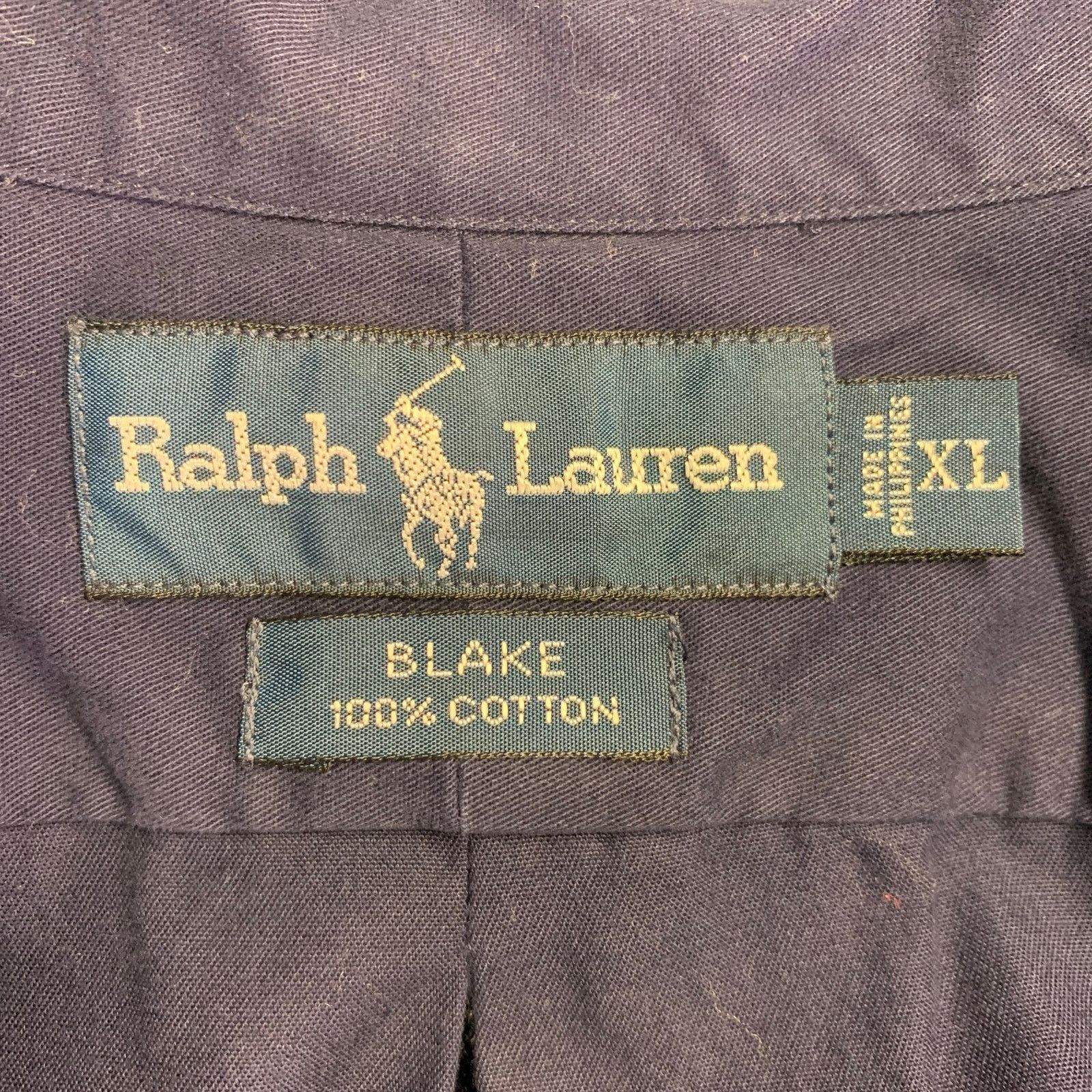 Ralph Lauren Size XL Blake Navy Cotton Button Down Long Sleeve Shirt Size US XL / EU 56 / 4 - 4 Thumbnail