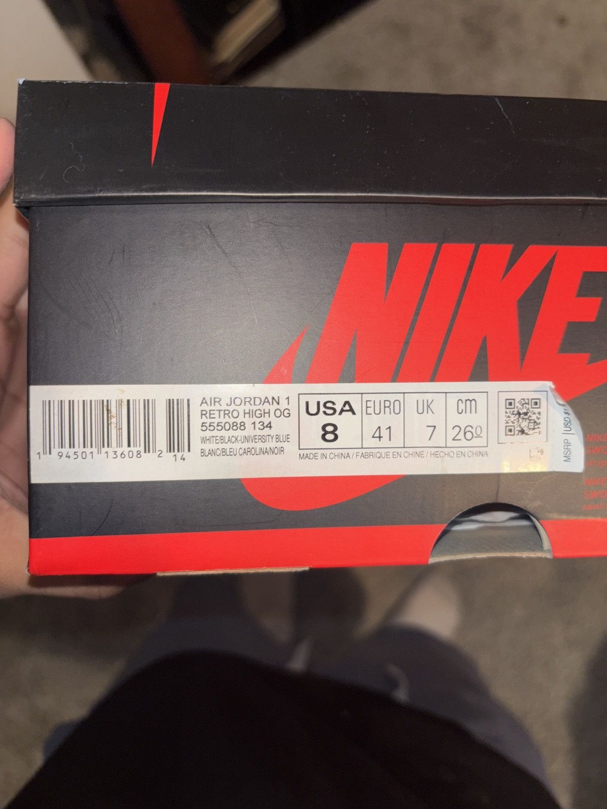 Jordan Brand × Nike × Vintage University Blue retro 1s Jordan Size US 8 / EU 41 - 11 Thumbnail