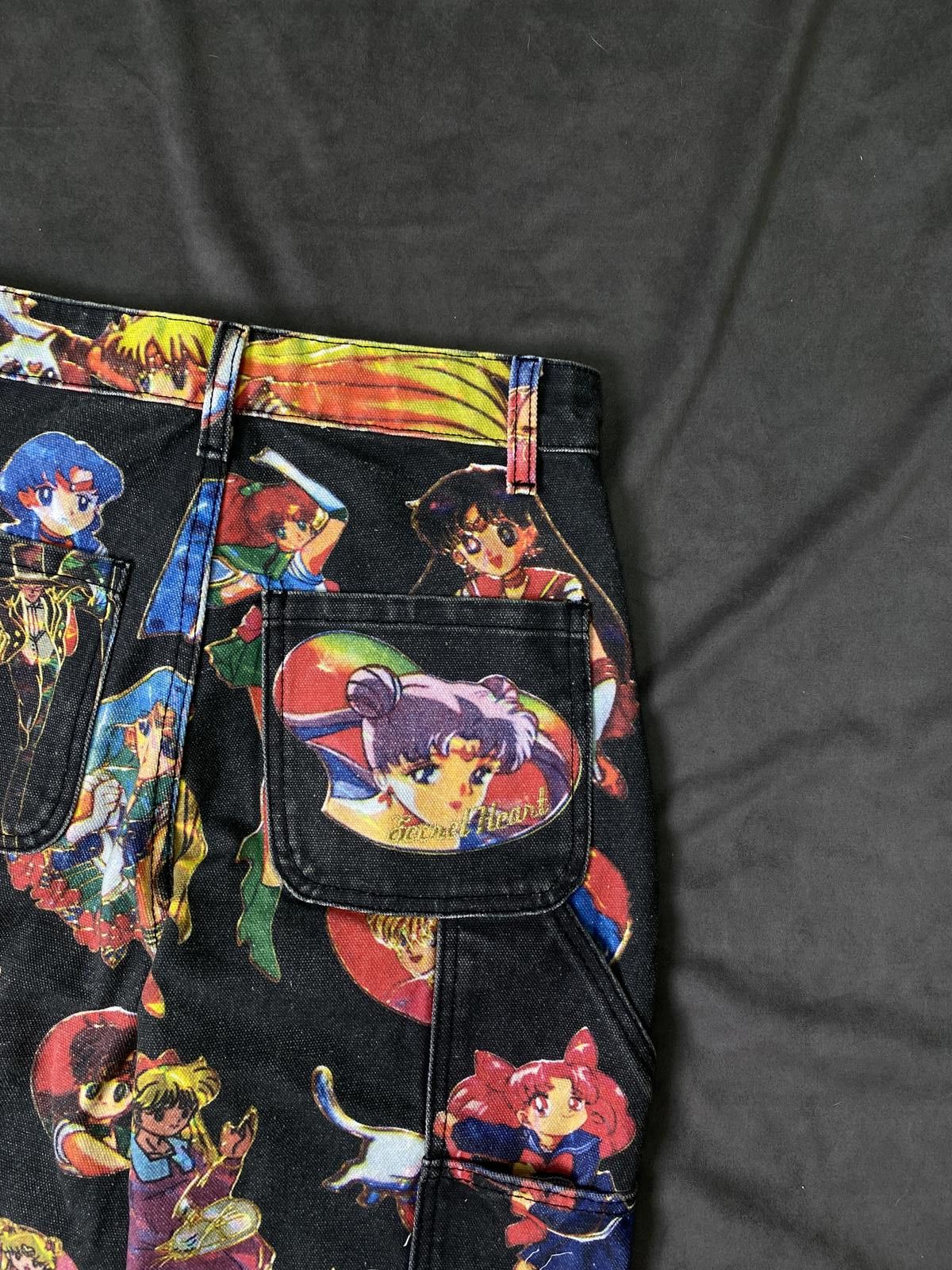 Japanese Brand Deadstock Secret Heart Sailor Moon Print Jeans 26 Size 26" / US 2 / IT 38 - 7 Thumbnail