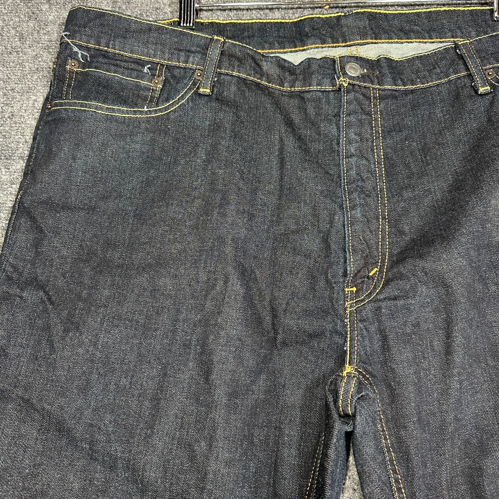 Levi's Levi's 541 Jeans Mens 48 Dark Athletic Tapered Classic 5-Pocket Denim Blue Cotton Blend Stretch Pocket Zipper Jeans Mens Size US 32 / EU 48 - 4 Thumbnail