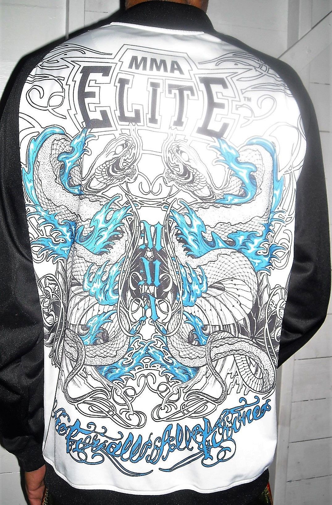 Other MMA Elite Black White Serpent Track Jacket L Size US L / EU 52-54 / 3 - 4 Thumbnail