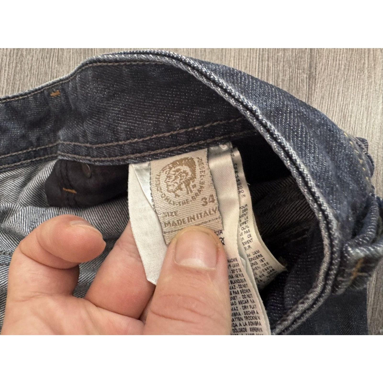 Diesel Y2K Vintage Diesel Navy Jeans made in Italy Size US 34 / EU 50 - 8 Thumbnail
