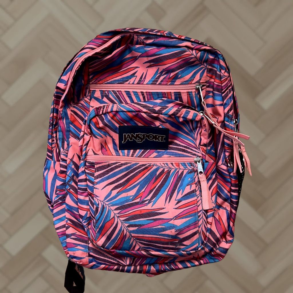 jansport backpack pink with leaves SuperBreak Plus The future belongs to those who have the gear to get there Jansport Big Student Backpack Monstera