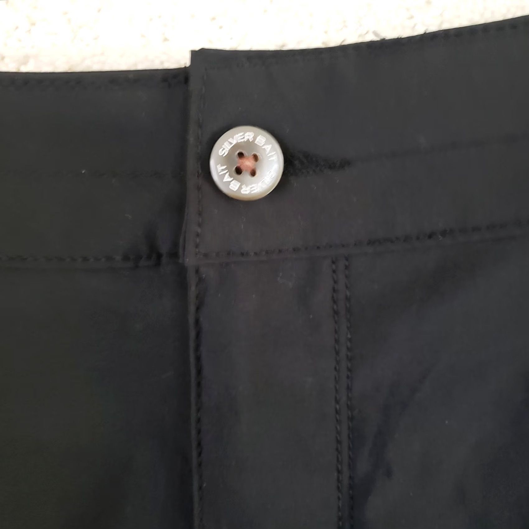 Vintage Silver Bait Performance Fishing Shorts Mens 38x10 Black Polyester Spandex Size US 38 / EU 54 - 4 Thumbnail