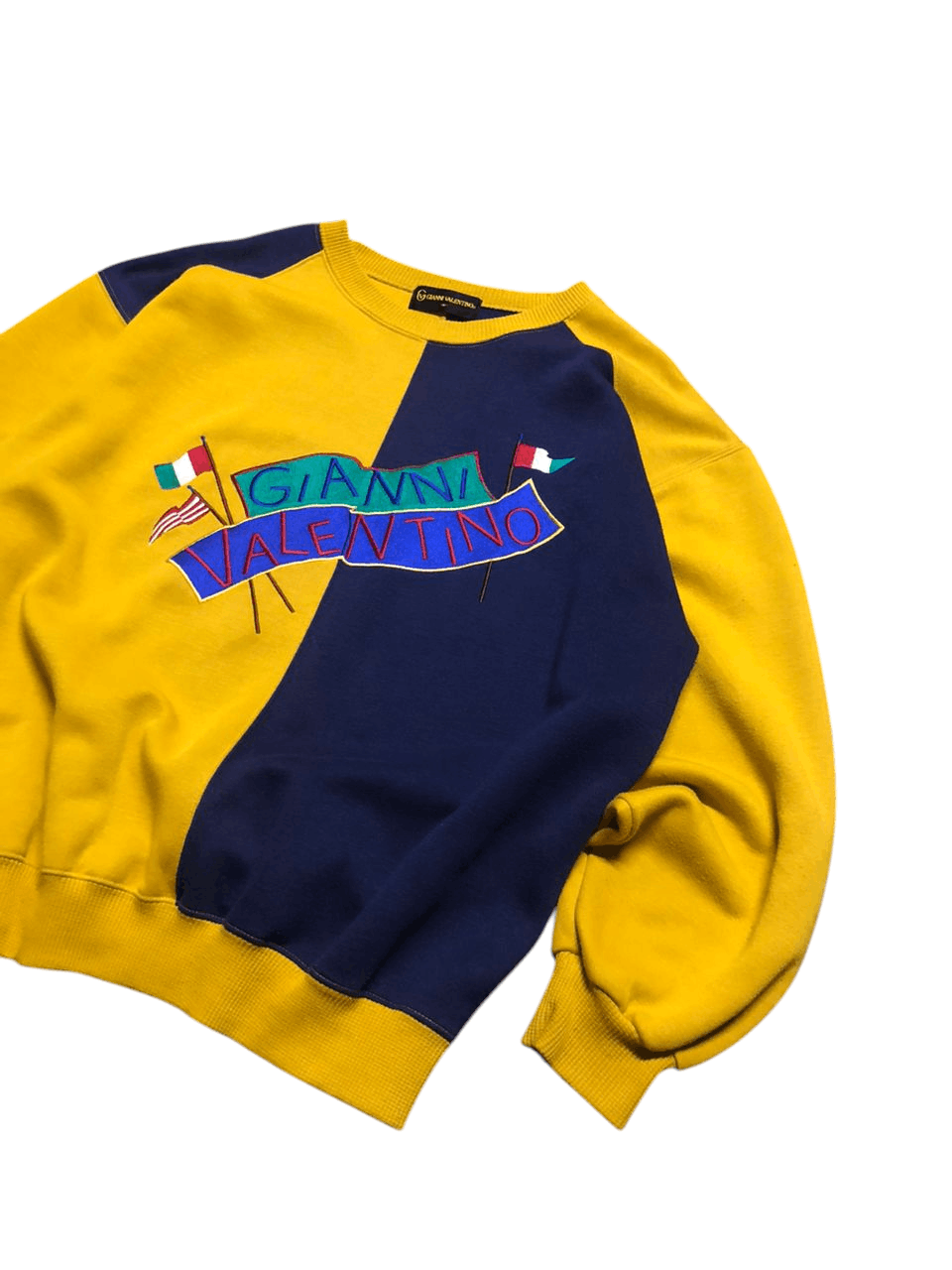 Gianni Valentino Vintage Gianni Valentino Embroidery SpellOut Logo Sweatshirt Size US M / EU 48-50 / 2 - 6 Thumbnail