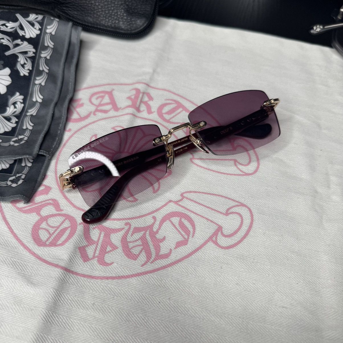 Chrome Hearts Deep 2 sunglasses Size ONE SIZE - 7 Thumbnail