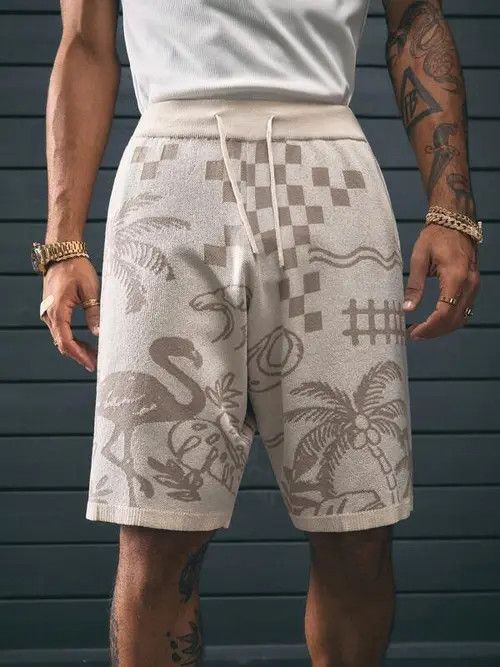 Jean × Vintage Summer Y2K Drip shorts Size US 36 / EU 52 - 1 Thumbnail