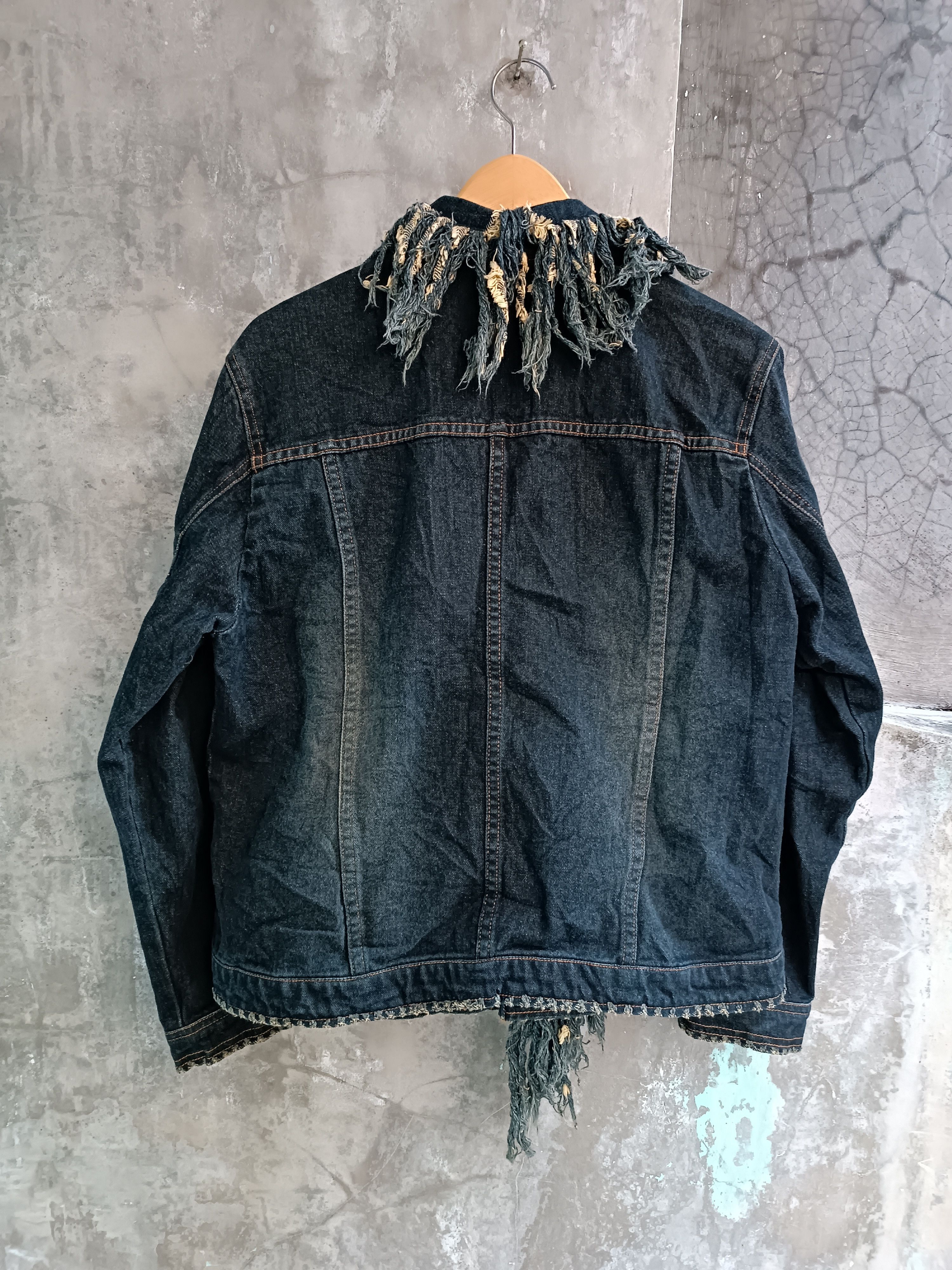 Japanese Brand × Vintage PETIT A PETIT DISTRESSED DENIM RIP FRINGE Size US M / EU 48-50 / 2 - 3 Thumbnail