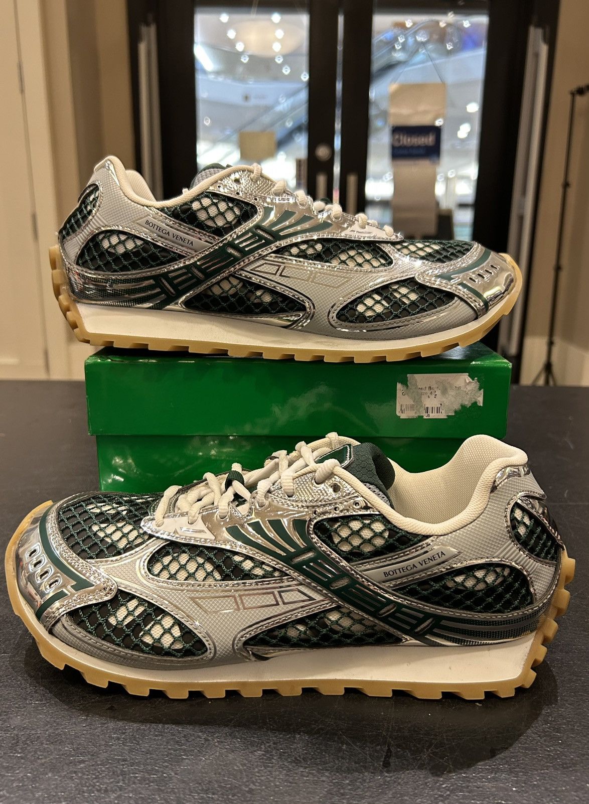 Bottega Veneta Orbit Sneakers - Dark Green