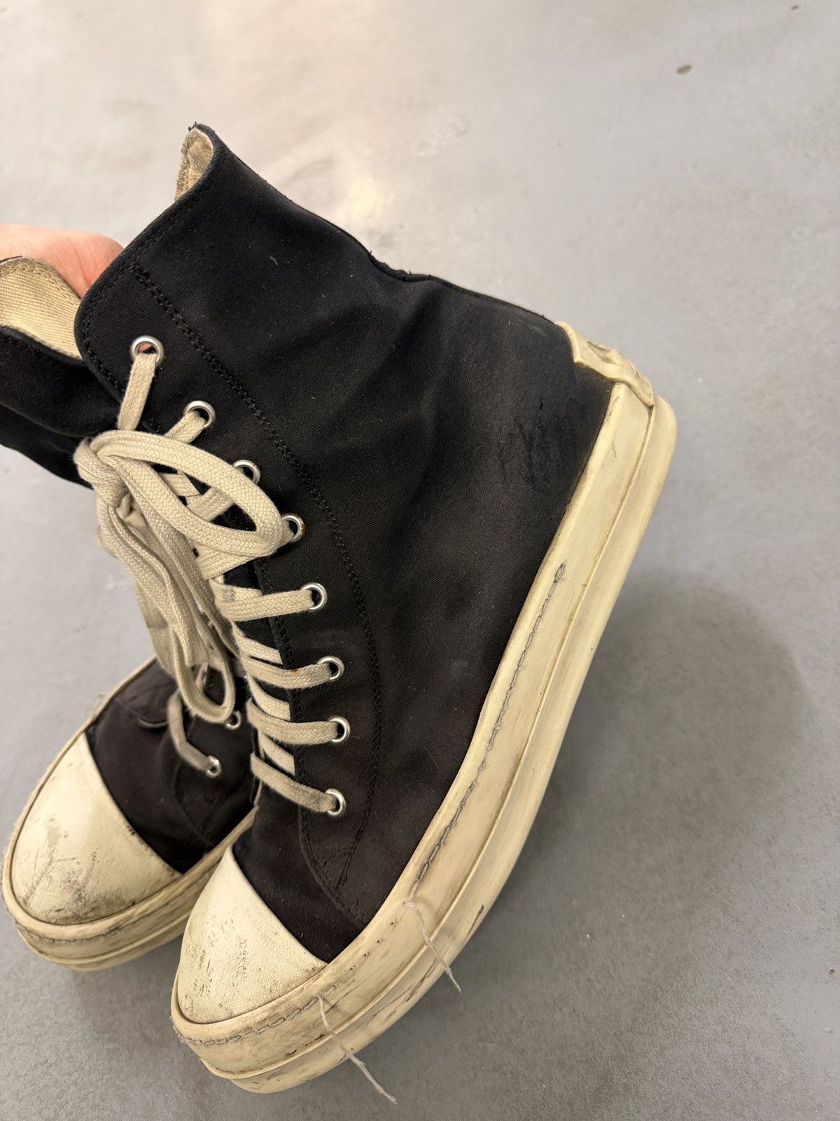 Rick Owens Drkshdw Rick Owens Drkshdw Ramones High Sneakers Size US 9 / EU 42 - 5 Thumbnail