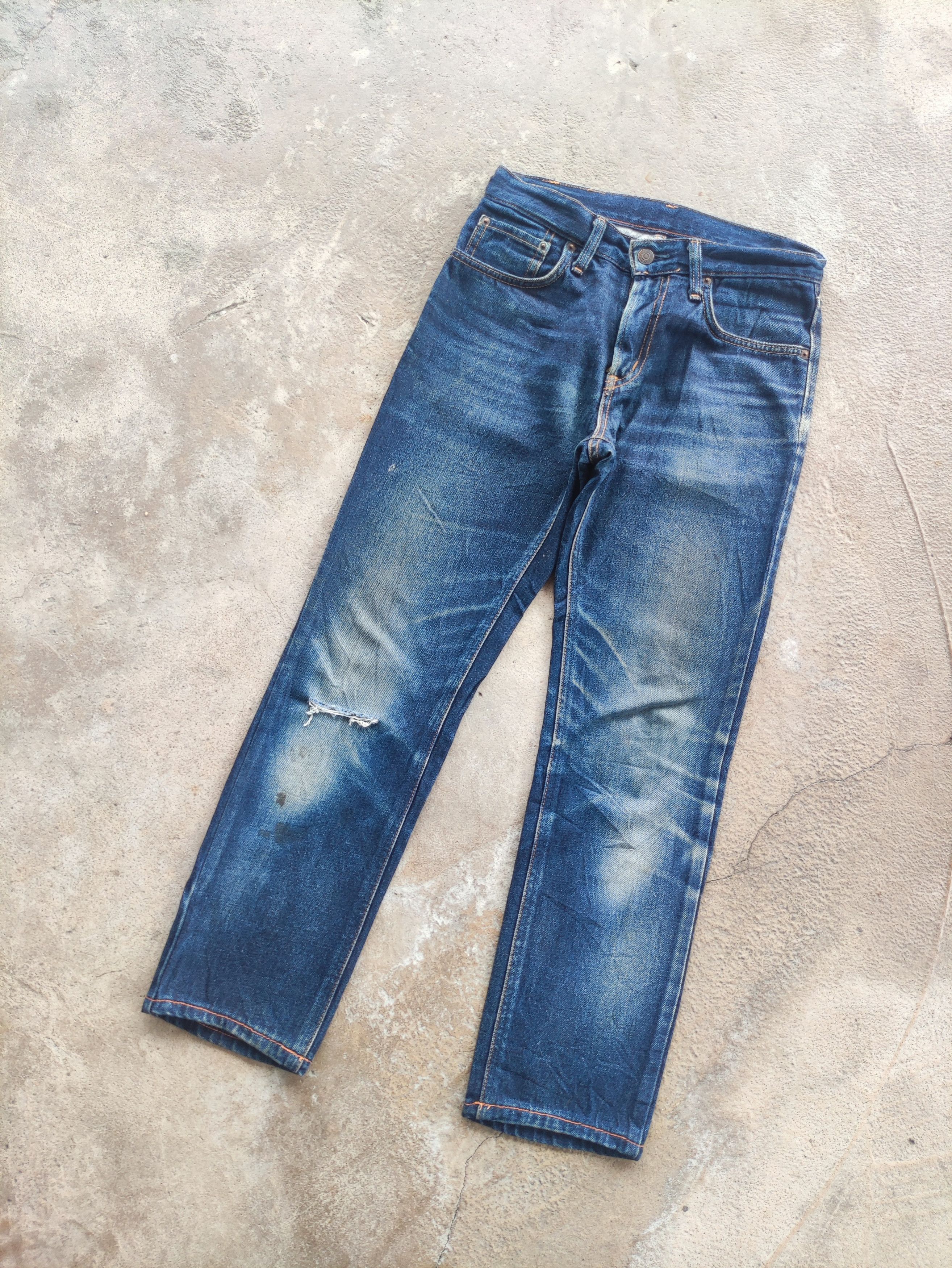 Edwin Vintage Edwin Japan Distress Faded Denim W30 Size US 30 / EU 46 - 2 Thumbnail