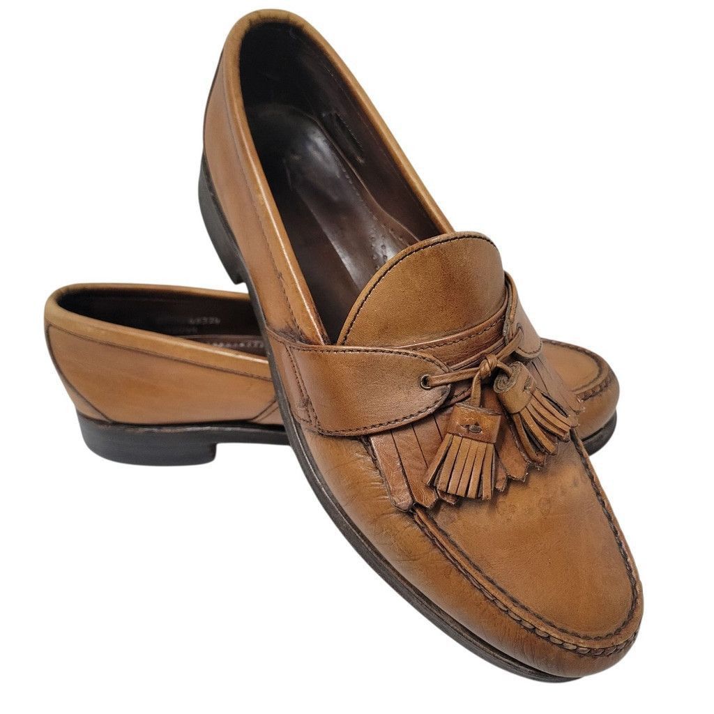 Allen Edmonds Allen Edmonds Enfield Tassel Loafers Size 12 Men's Brown Size US 12 / EU 45 - 1 Thumbnail