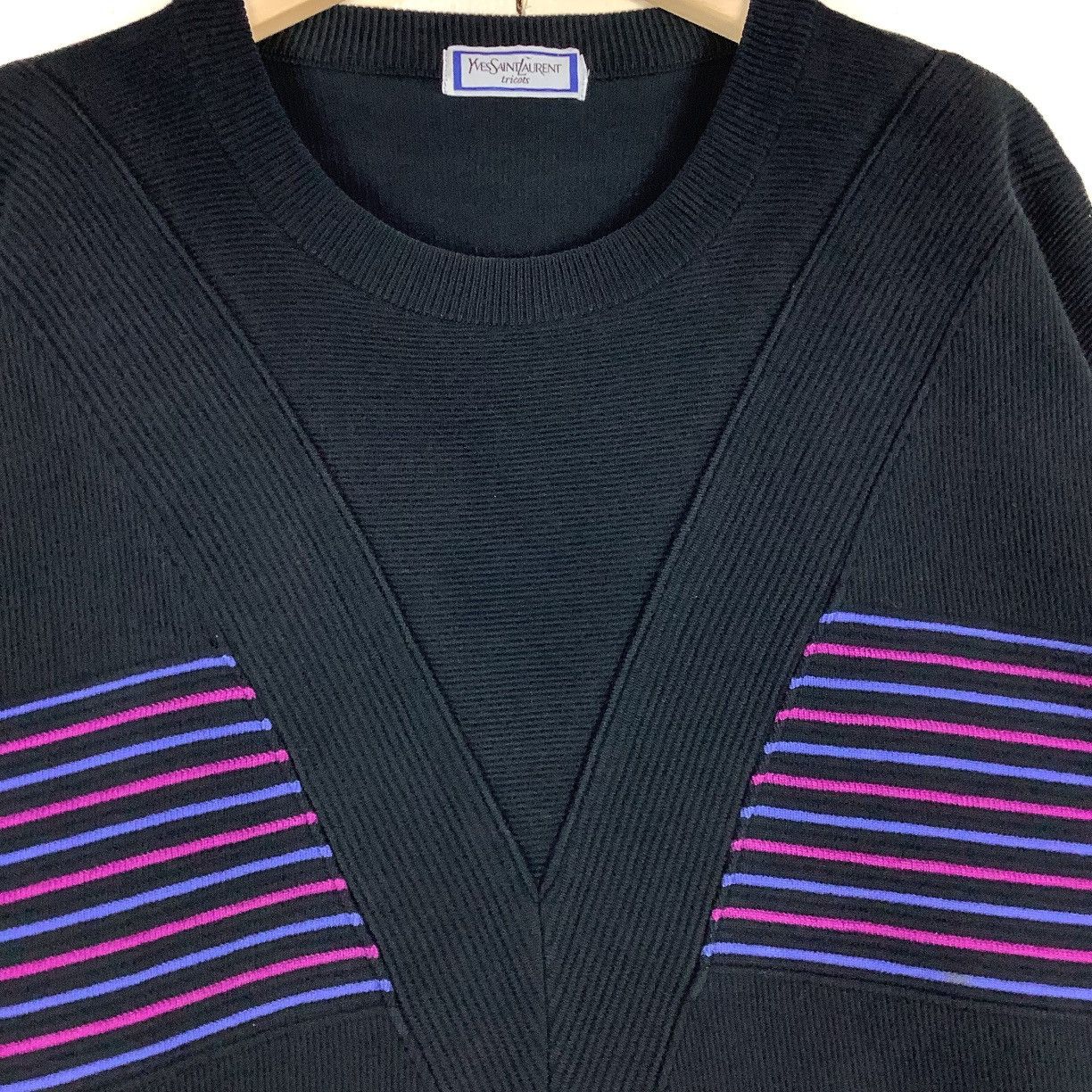 Yves Saint Laurent Yves Saint Laurent Sweatshirt Plain Double Pockets Pullover Size S / US 4 / IT 40 - 3 Thumbnail