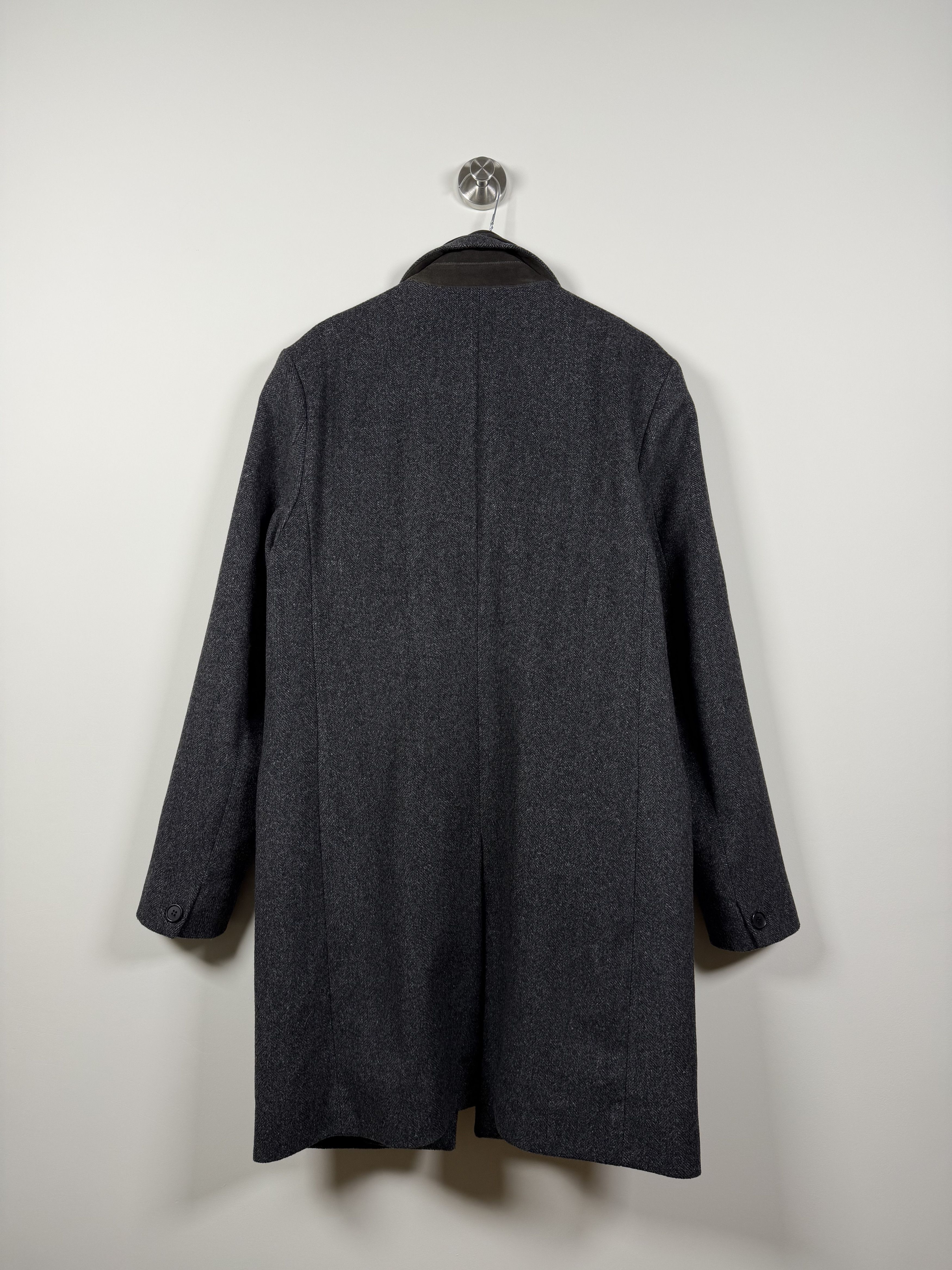 Allsaints Allsaints Merton Coat Wool Suede Solid Jacket (L) Size US L / EU 52-54 / 3 - 4 Thumbnail