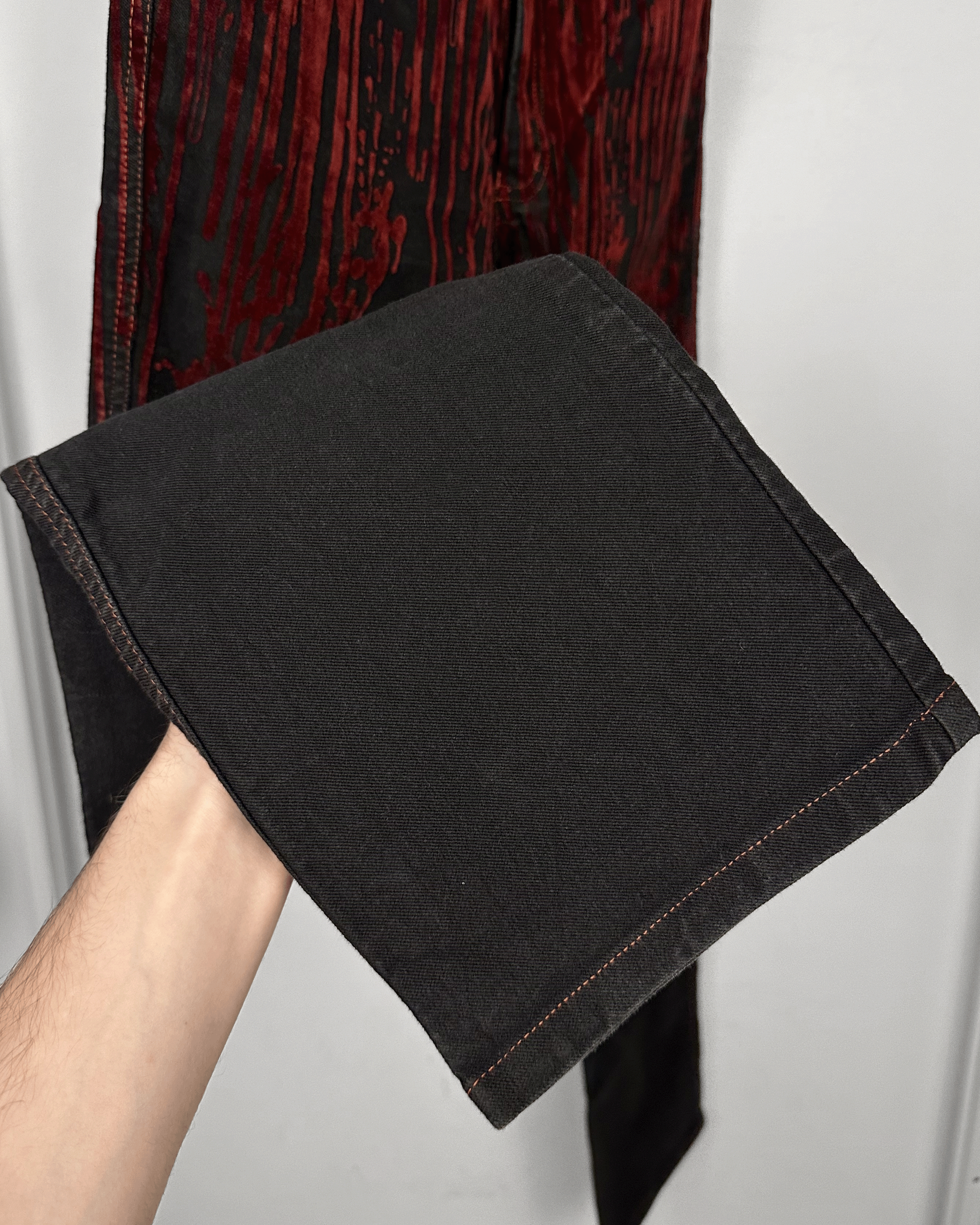 Jean Paul Gaultier Jean Paul Gaultier Velour Blood Drip Jeans Size US 30 / EU 46 - 5 Thumbnail