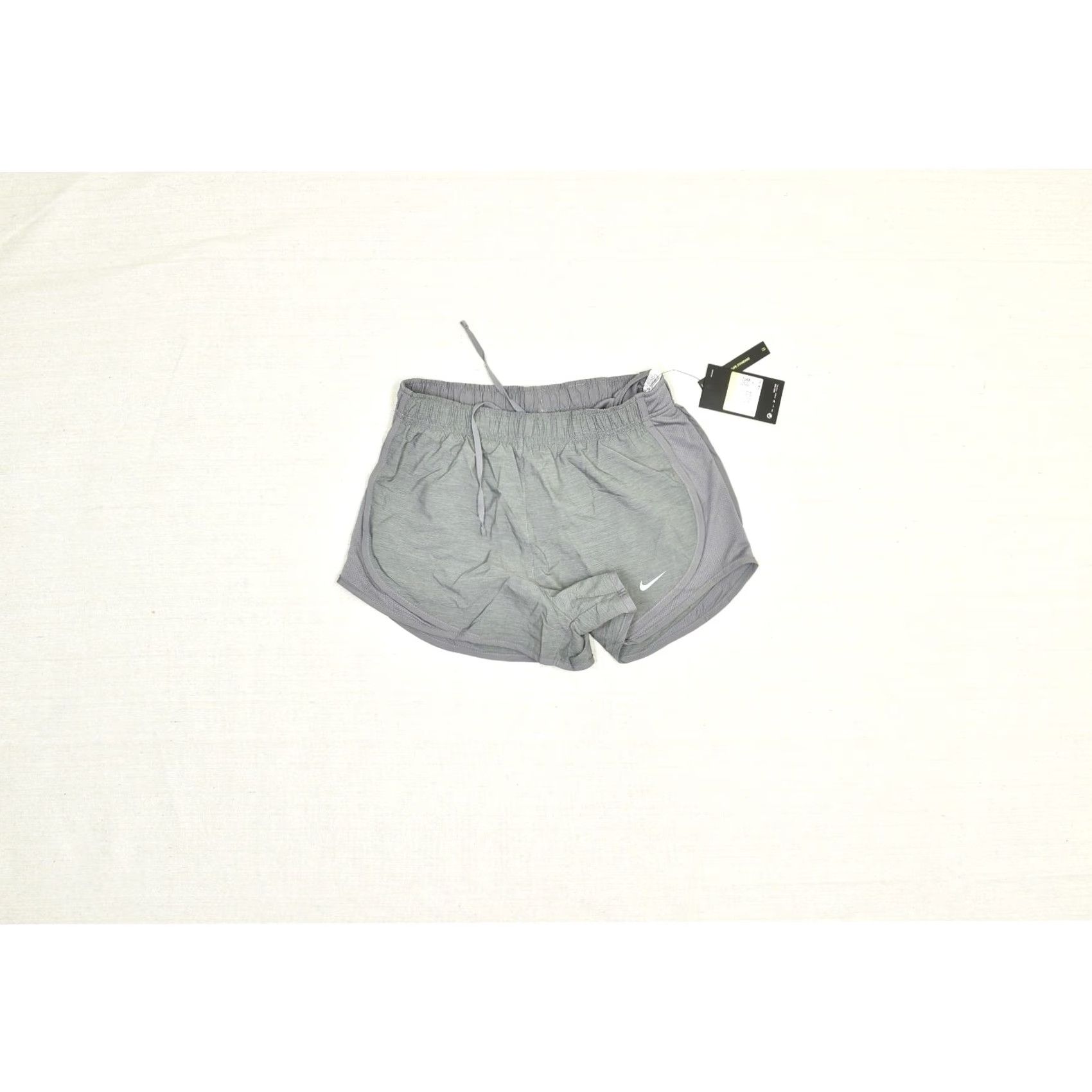 Nike Nike Dri-Fit Athletic Running Shorts Womens S Gray Inseam 3in Swoosh Front Flat Pocket Coin Lined Size 28" / US 6 / IT 42 - 3 Thumbnail
