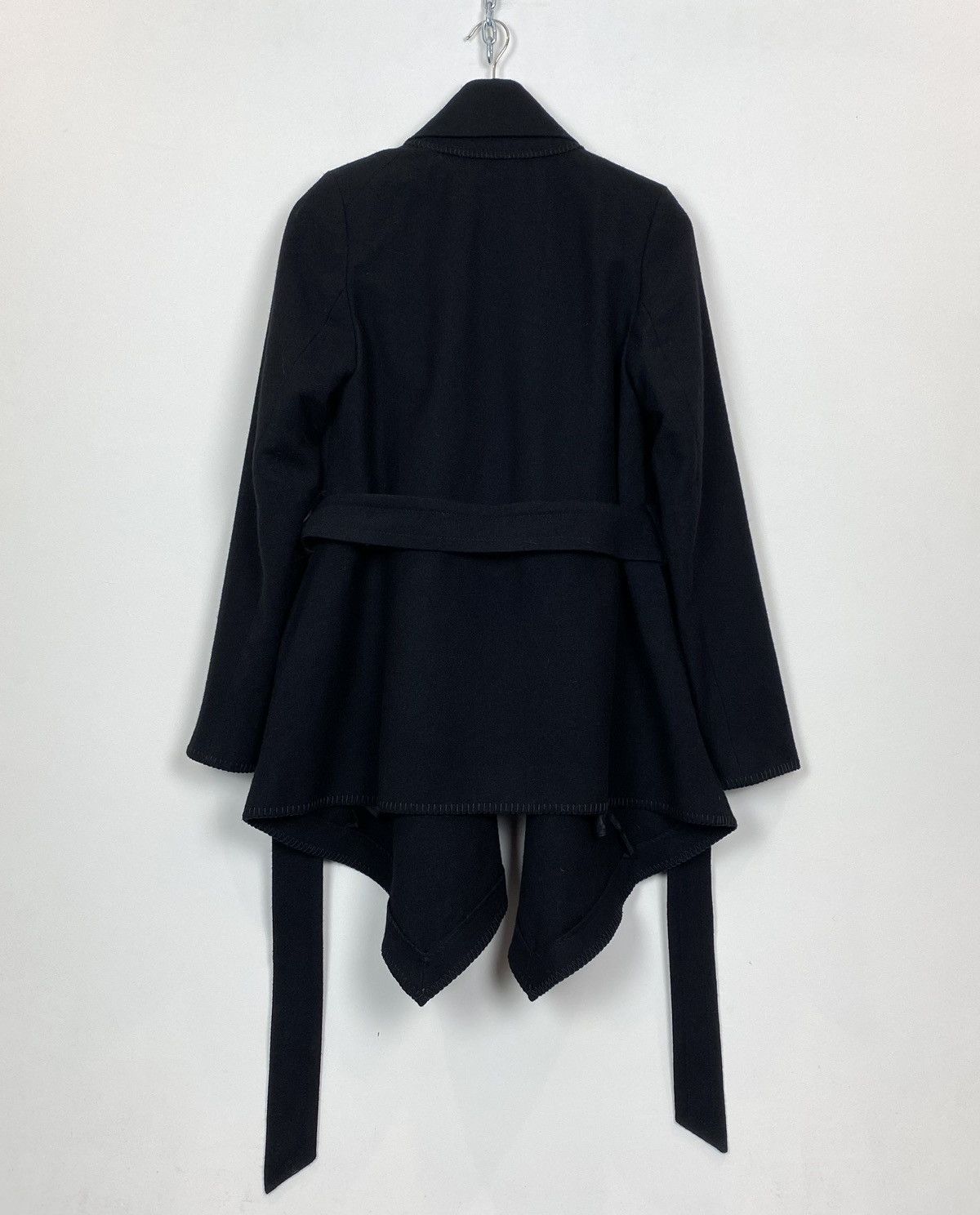 Allsaints Allsaints Gigi Coat Wool Belted Open Jacket US8 UK12 Black Size M / US 6-8 / IT 42-44 - 9 Thumbnail