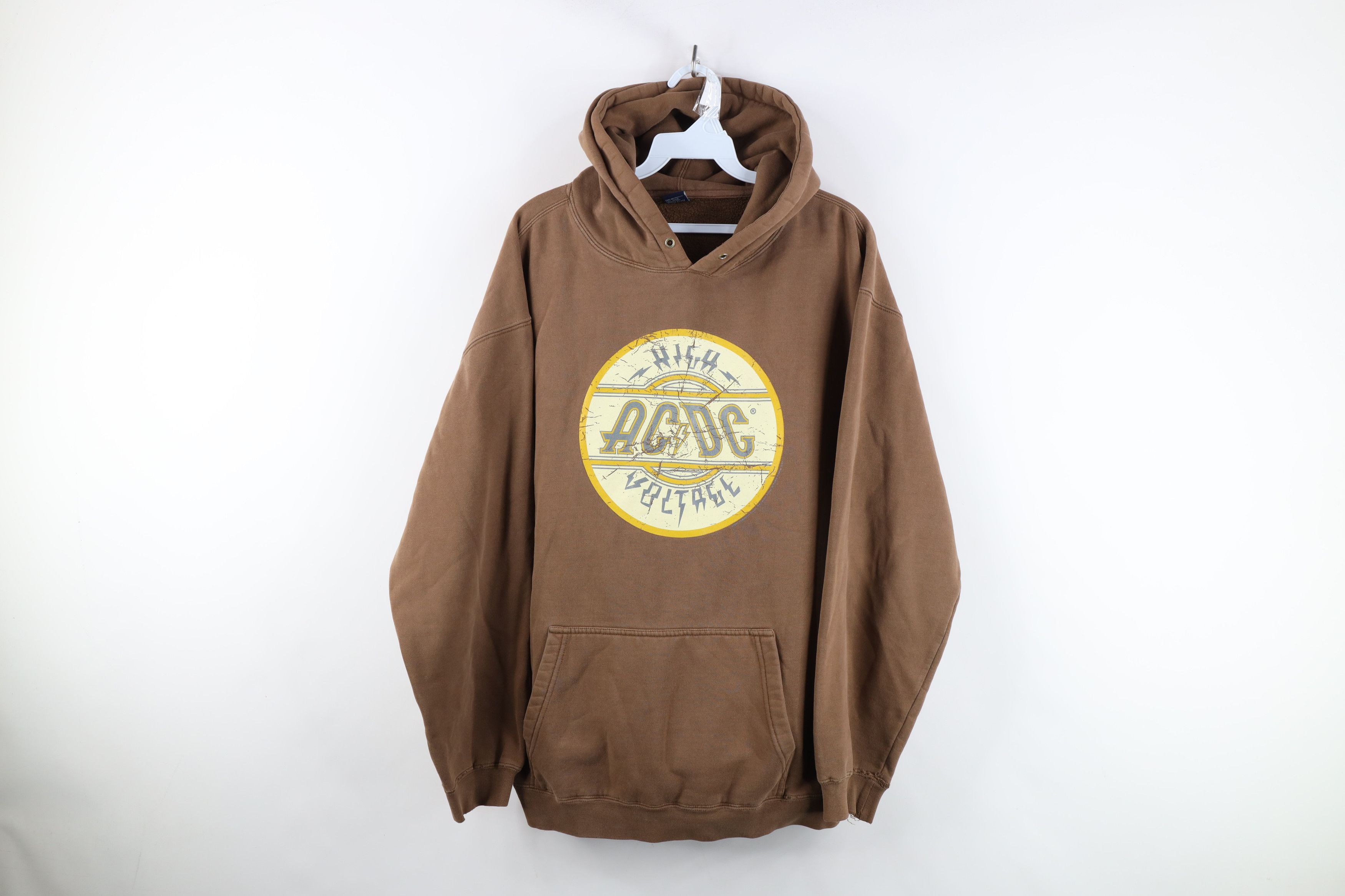 Vintage Vintage Y2K 2005 High Voltage ACDC Band Hoodie Sweatshirt Size US L / EU 52-54 / 3 - 1 Thumbnail