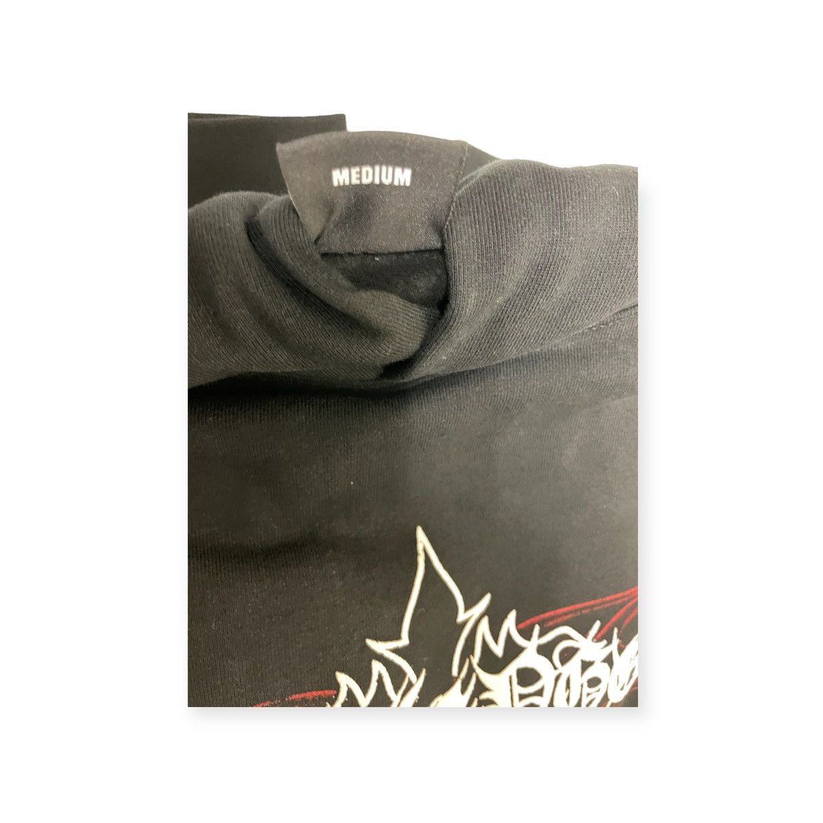 Revenge REVENGE FLAMING CROSS HOODIE BLACK Size US M / EU 48-50 / 2 - 5 Thumbnail
