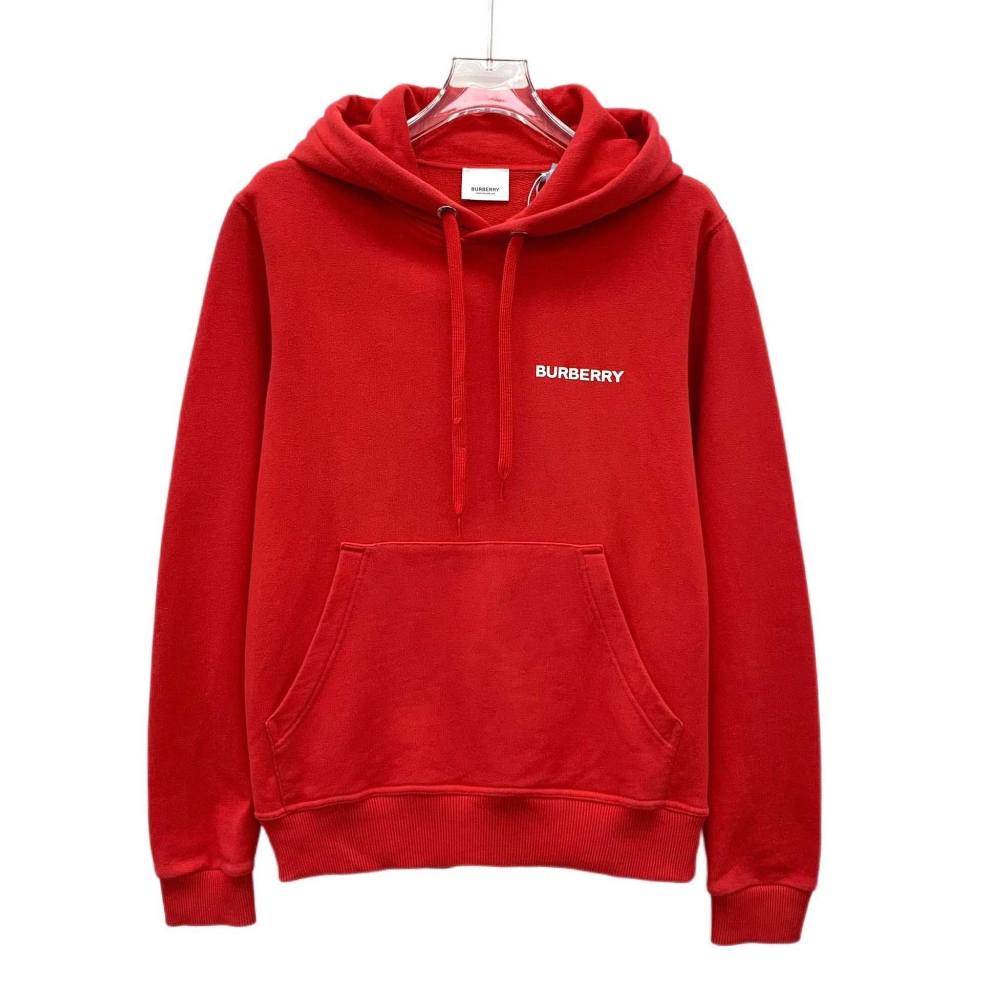 Burberry Burberry Cotton Printed Red Hoodie 2XS Men Size US XS / EU 42 / 0 - 1 Thumbnail