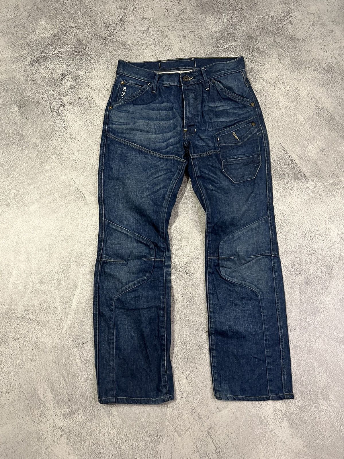 G-Star Vintage Y2k G Star Raw Avant Garde Pocket Denim Jeans 00’s Size US 33 - 4 Thumbnail