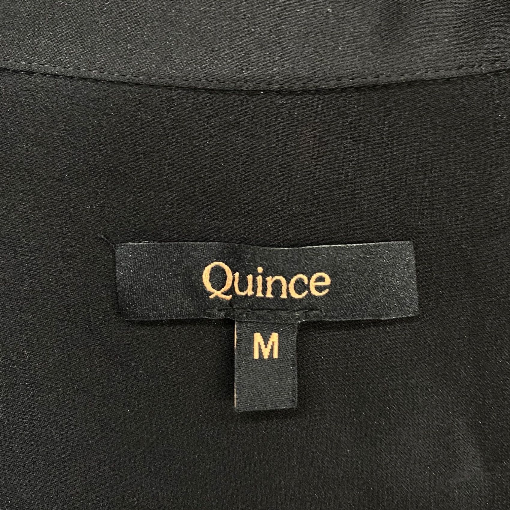 Quince Quince Silk Shirt Dress Womens M Black Belted Long Sleeve Office Work Shirt Dress Size M / US 6-8 / IT 42-44 - 6 Thumbnail