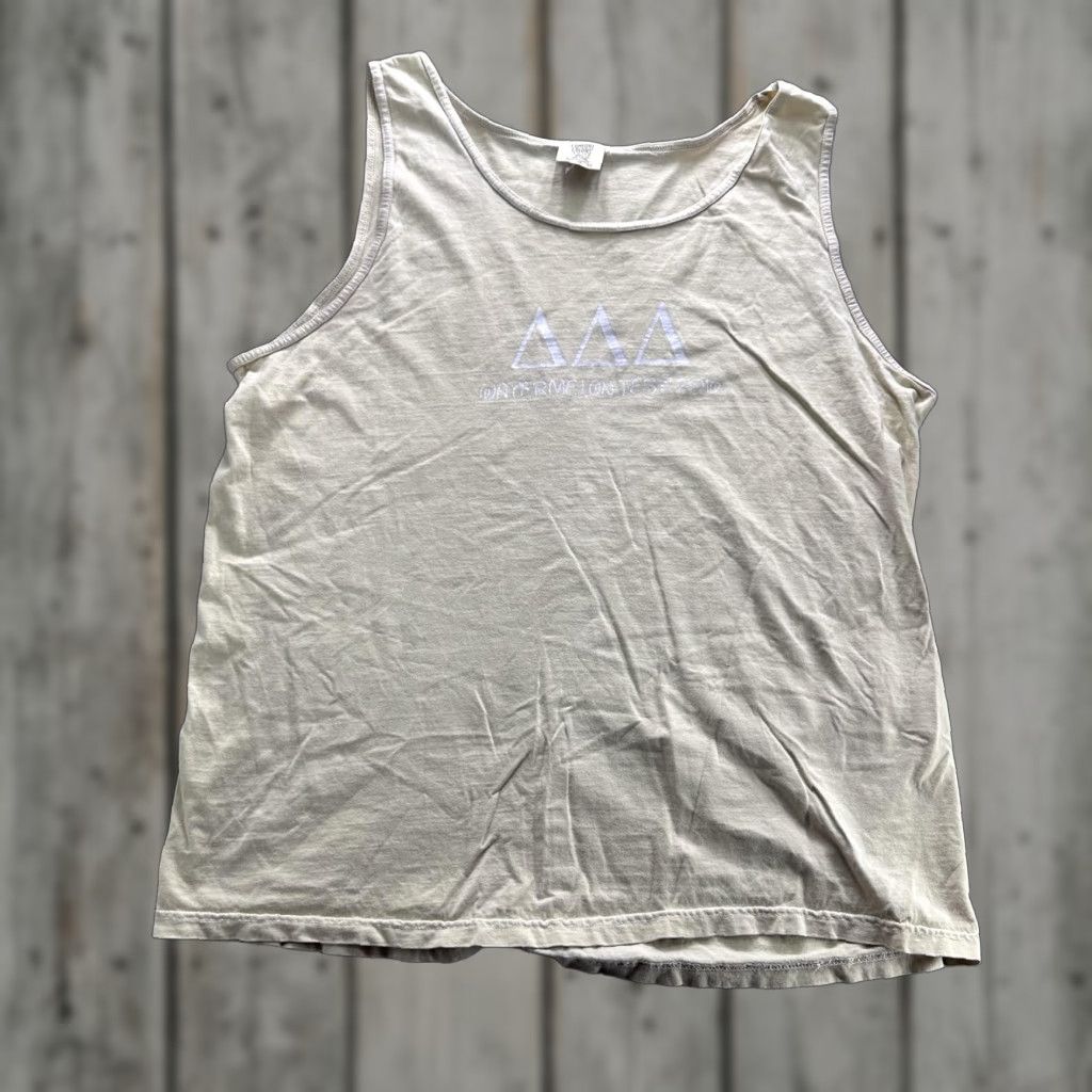Comfort Colors Disney Mickey Mouse Lambda Chi Alpha Shirt Mens XL Beige Watermelon Fest 2016 Tank Top Size US XL / EU 56 / 4 - 1 Thumbnail