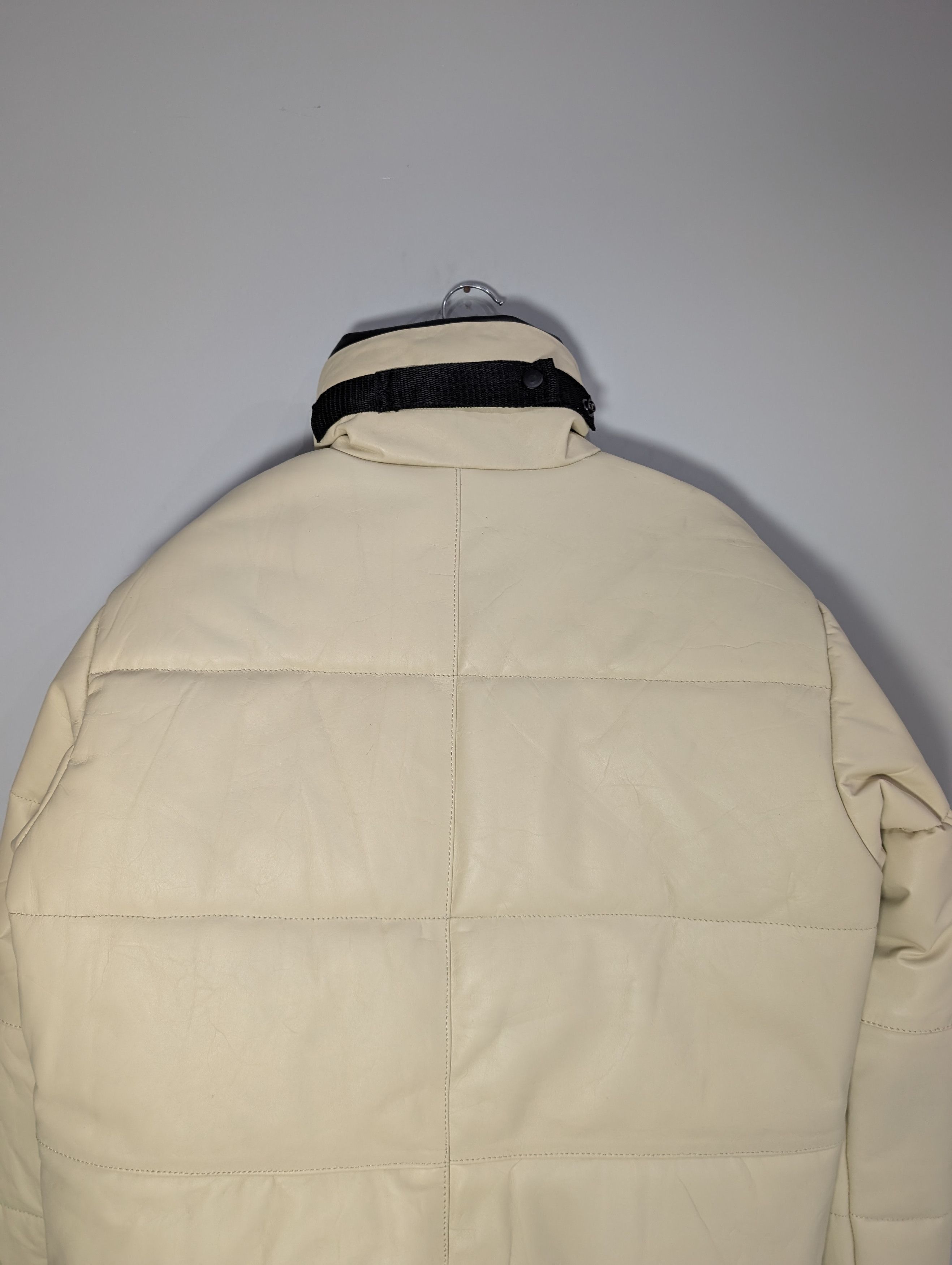 Vintage Oversized Retro Vintage Real Cowhide Leather Puffer Jacket Size US XL / EU 56 / 4 - 5 Thumbnail